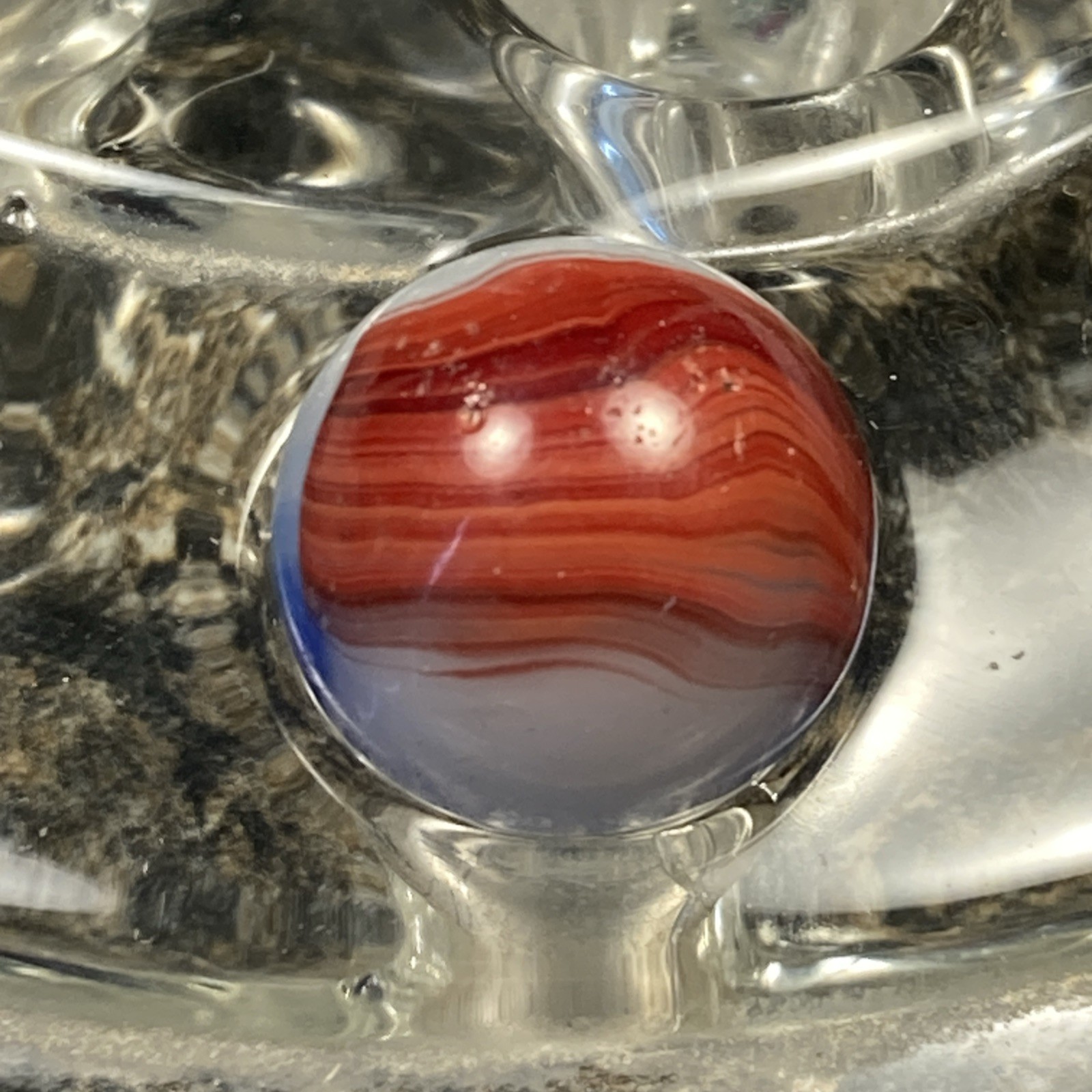 Sweet Akro Agate Sweet Oxblood Patch .66” P19