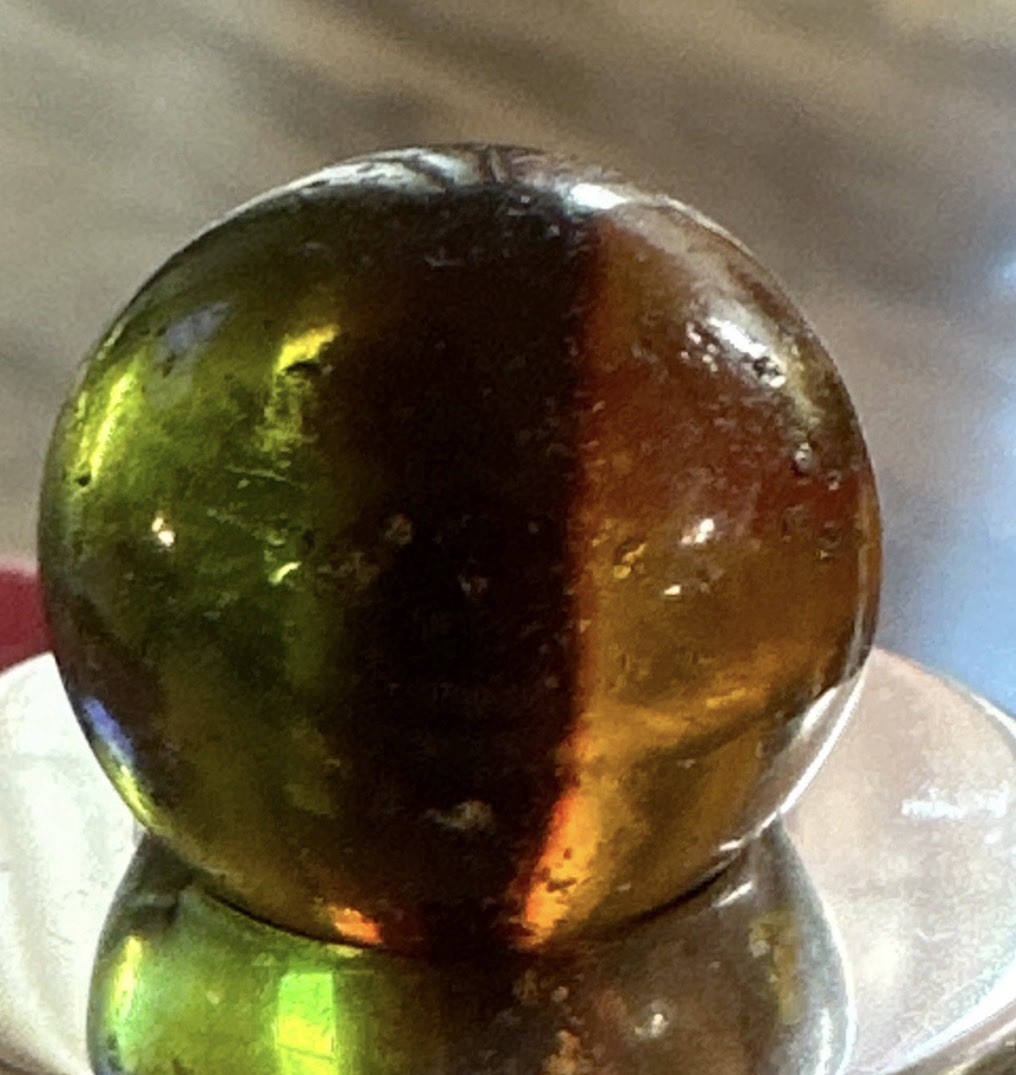 Rare 20mm Peltier NLR Golden Rebel Shooter – Heavy Adventurine – Cadmium Glow