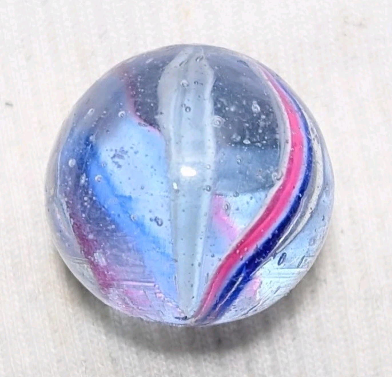 25/32″ Oddball Open Solid Core Peppermint Banded German Handmade Marbles , MM