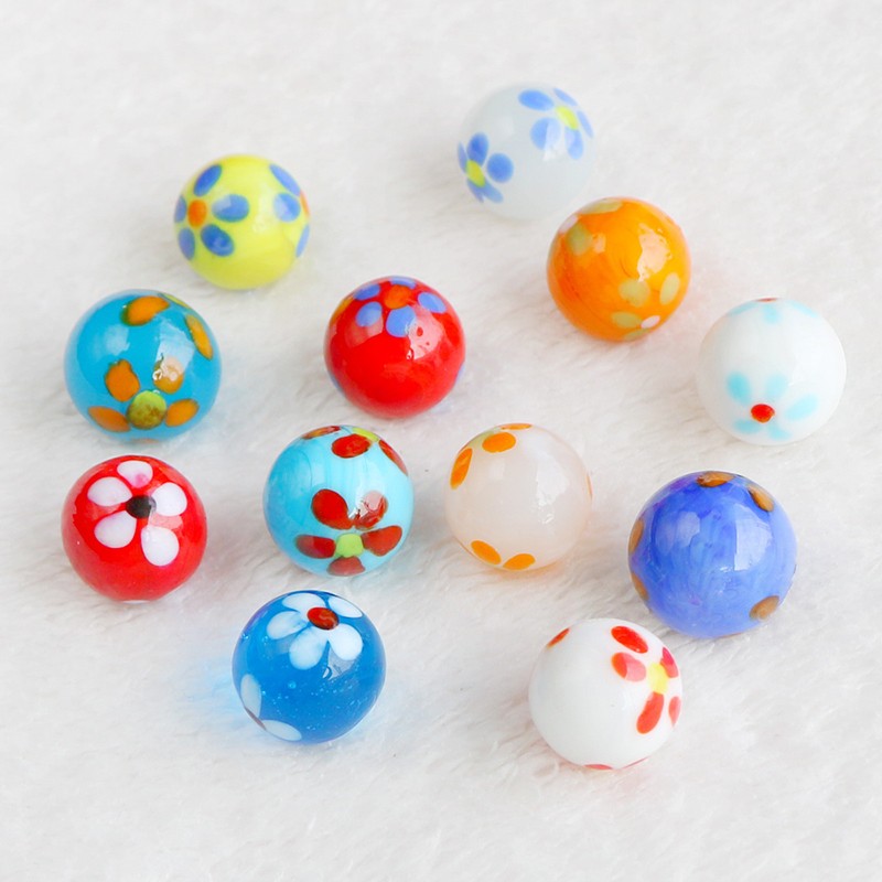 16/18mm Glass Marbles Glass Ball Beads Sphere Vase Fish Tank Decor Kids Toy Game