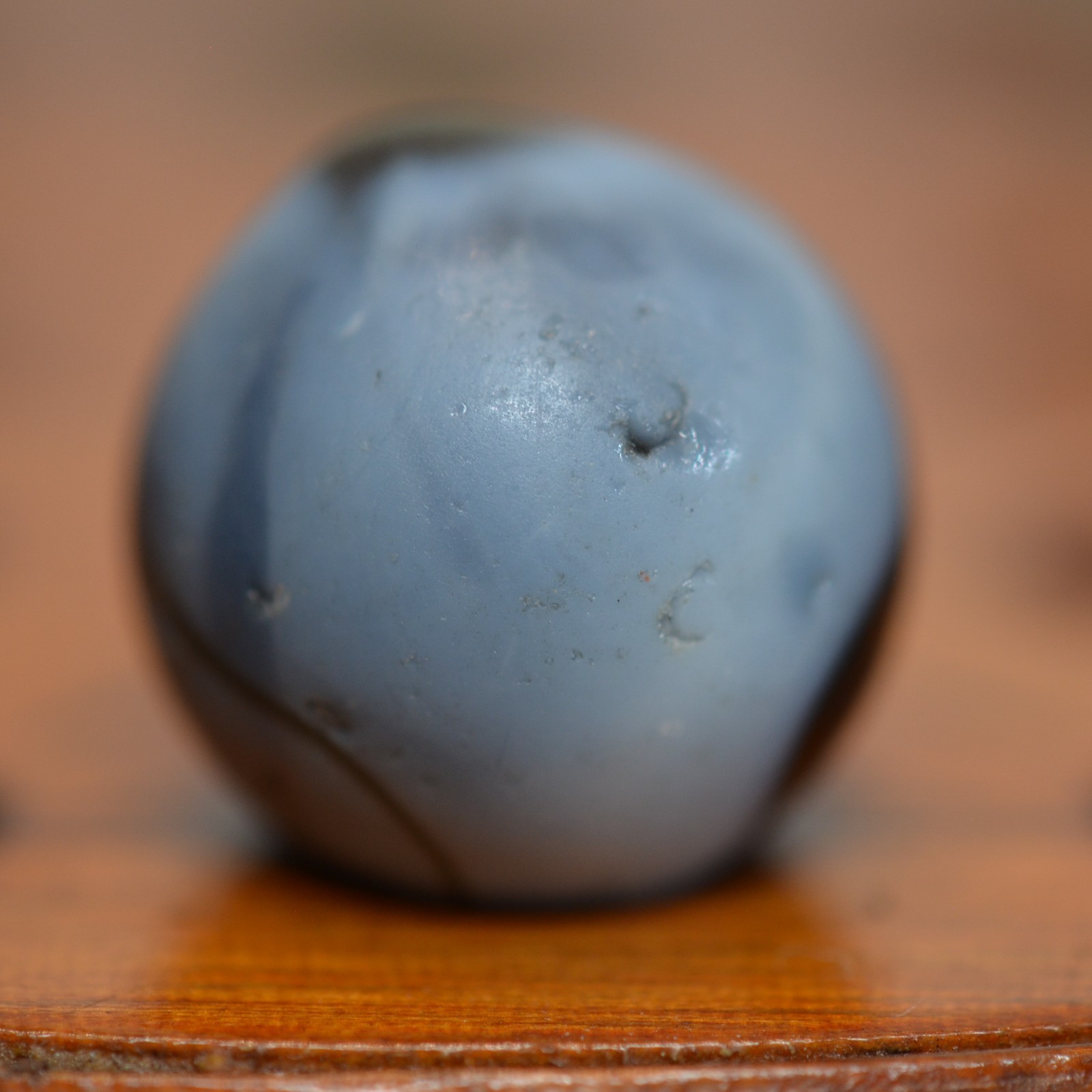 Handmade Slag Marble, 11/16 in, Single Pontil Type, Good+, 1860-1920, S1553