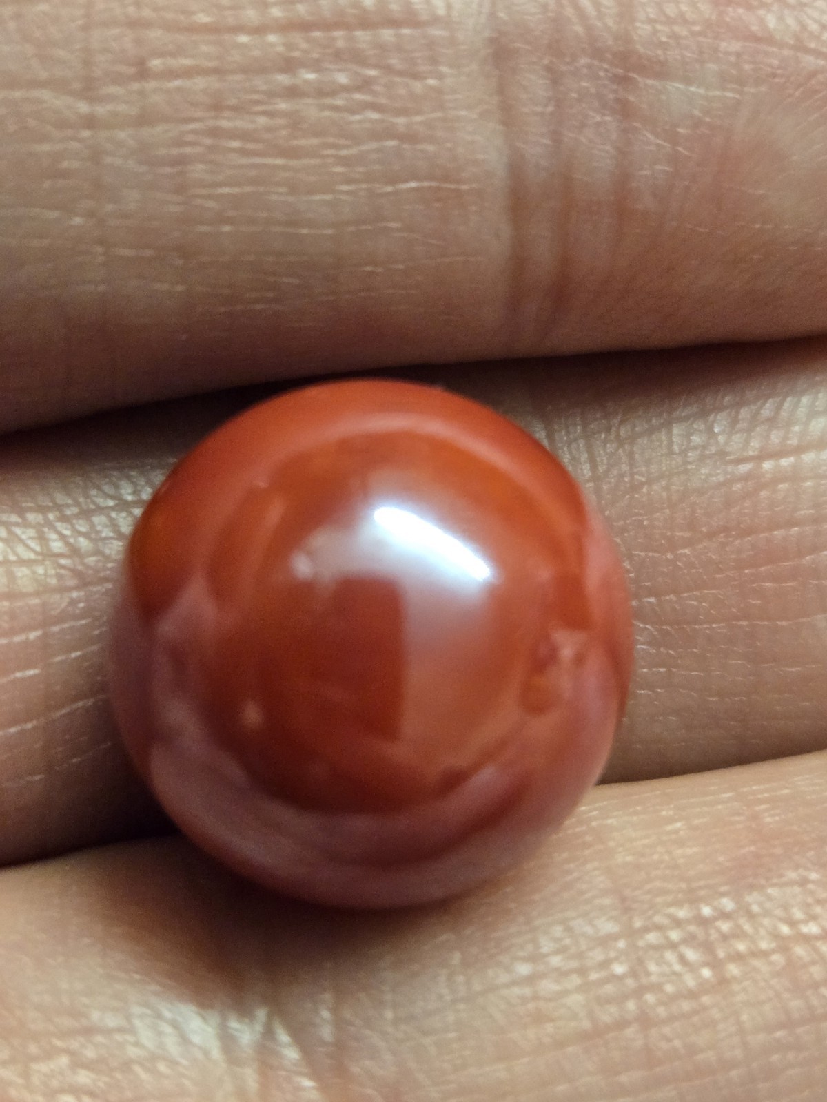 🔥 Vintage CAC Rare Red Brick Swirl Christensen Marble