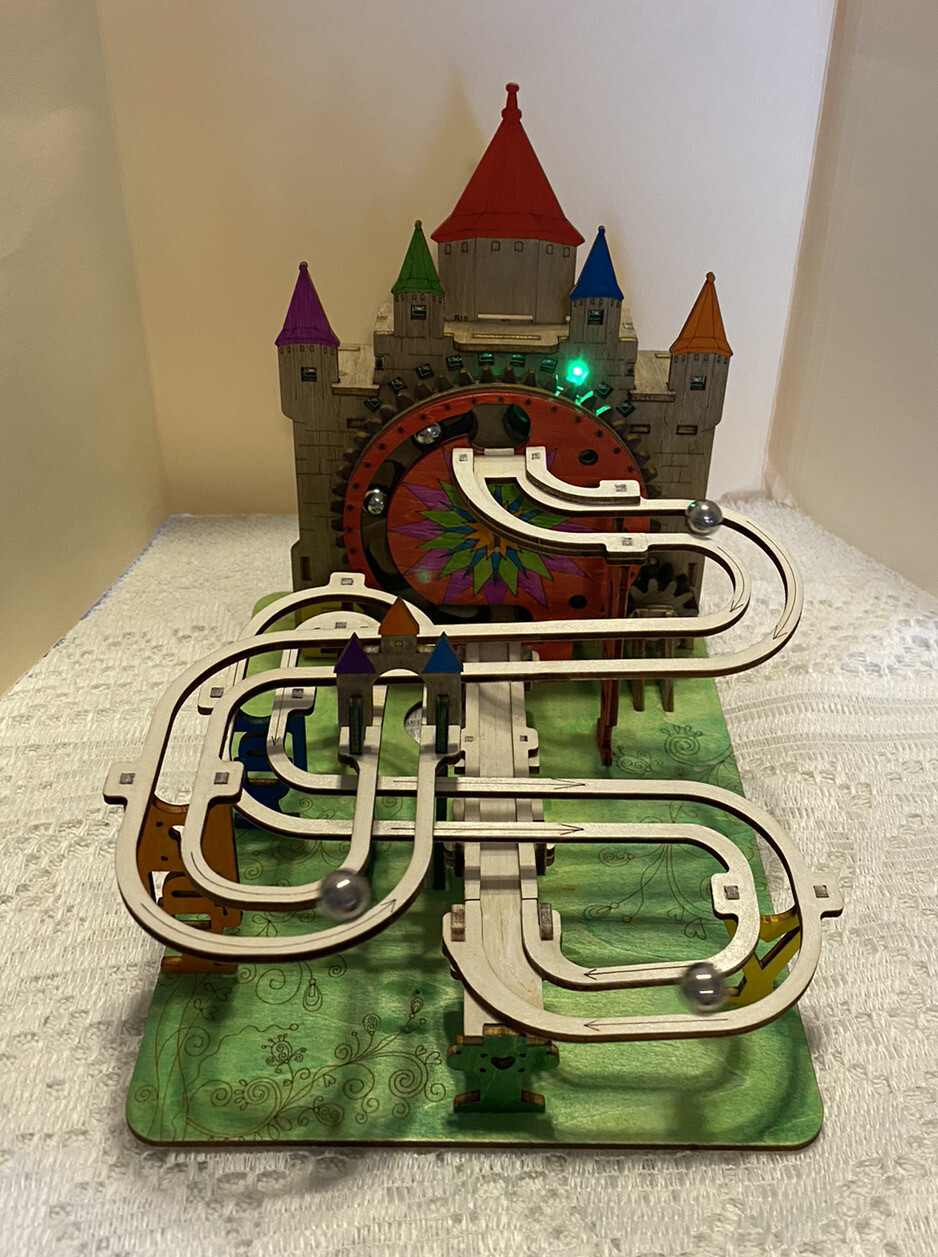 *NEW* MOTORIZED CASTLE MARBLE RUN W/ LED LIGHTS – SEE VIDEO!