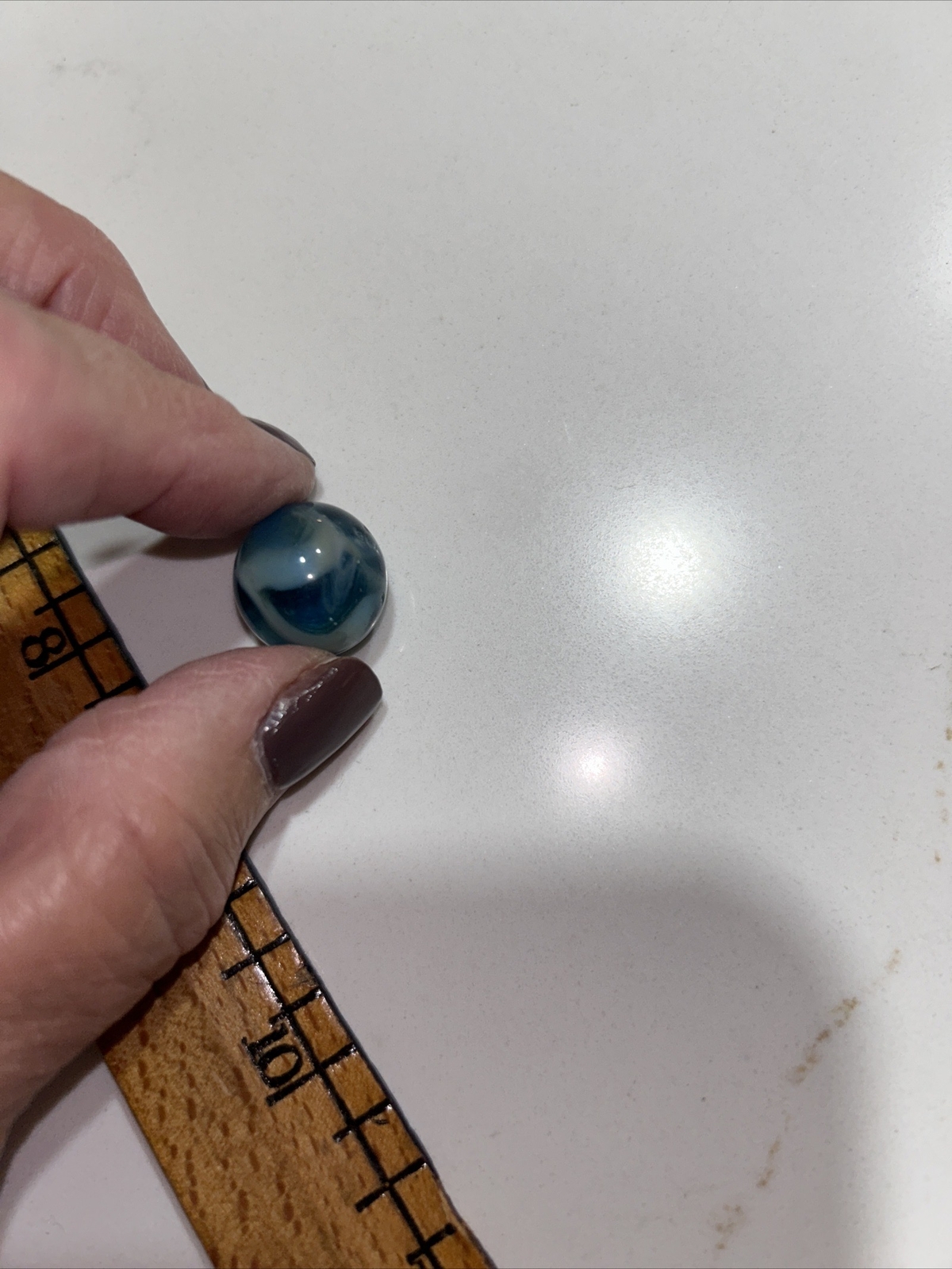Vintage Marbles Swirl Blue~ Solid Blue Rare~1940’s
