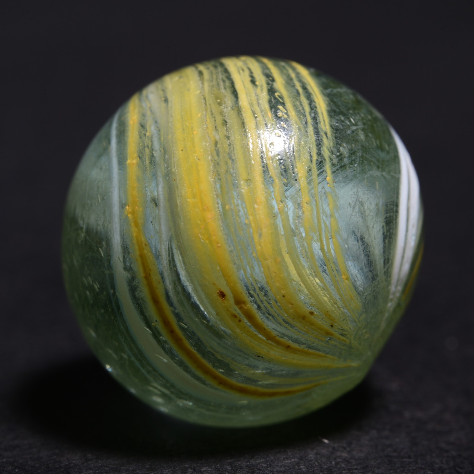 Indian Marble German Handmade Antique Busy Unusual Inner Layering 15.4mm 19/32”