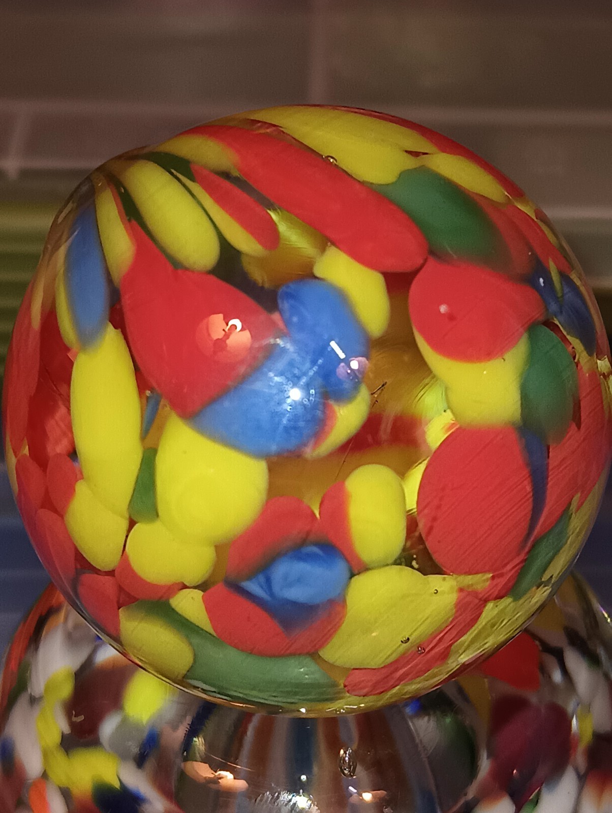 AWESOME RARE HUGE 1.89 VACOR ATMOSPHERE MARBLE!! GUINEA PATTERN!! LQQK!!
