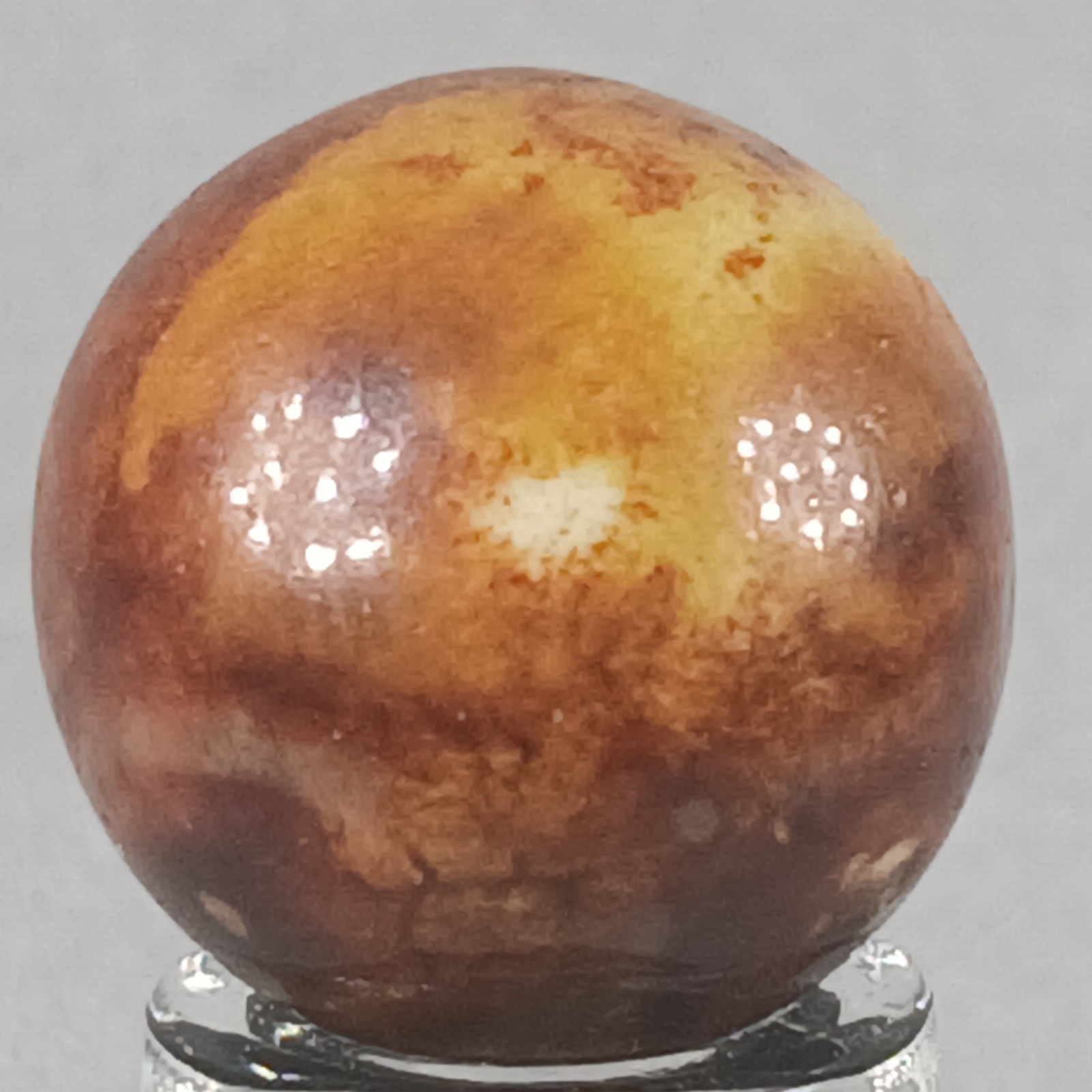 Vintage Brown Bennington Clay Marble .65 Inches Near-Mint Condition
