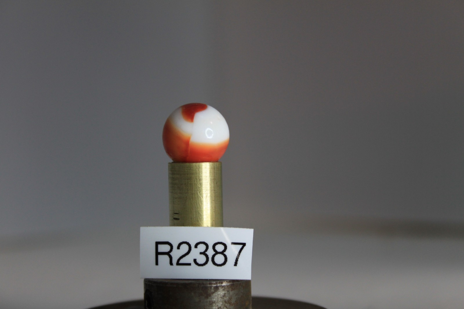 AKRO AGATE CORKSCREW GLASS MARBLE SPIRAL RED OPAQUE WHITE 5/8″ VINTAGE TARGET