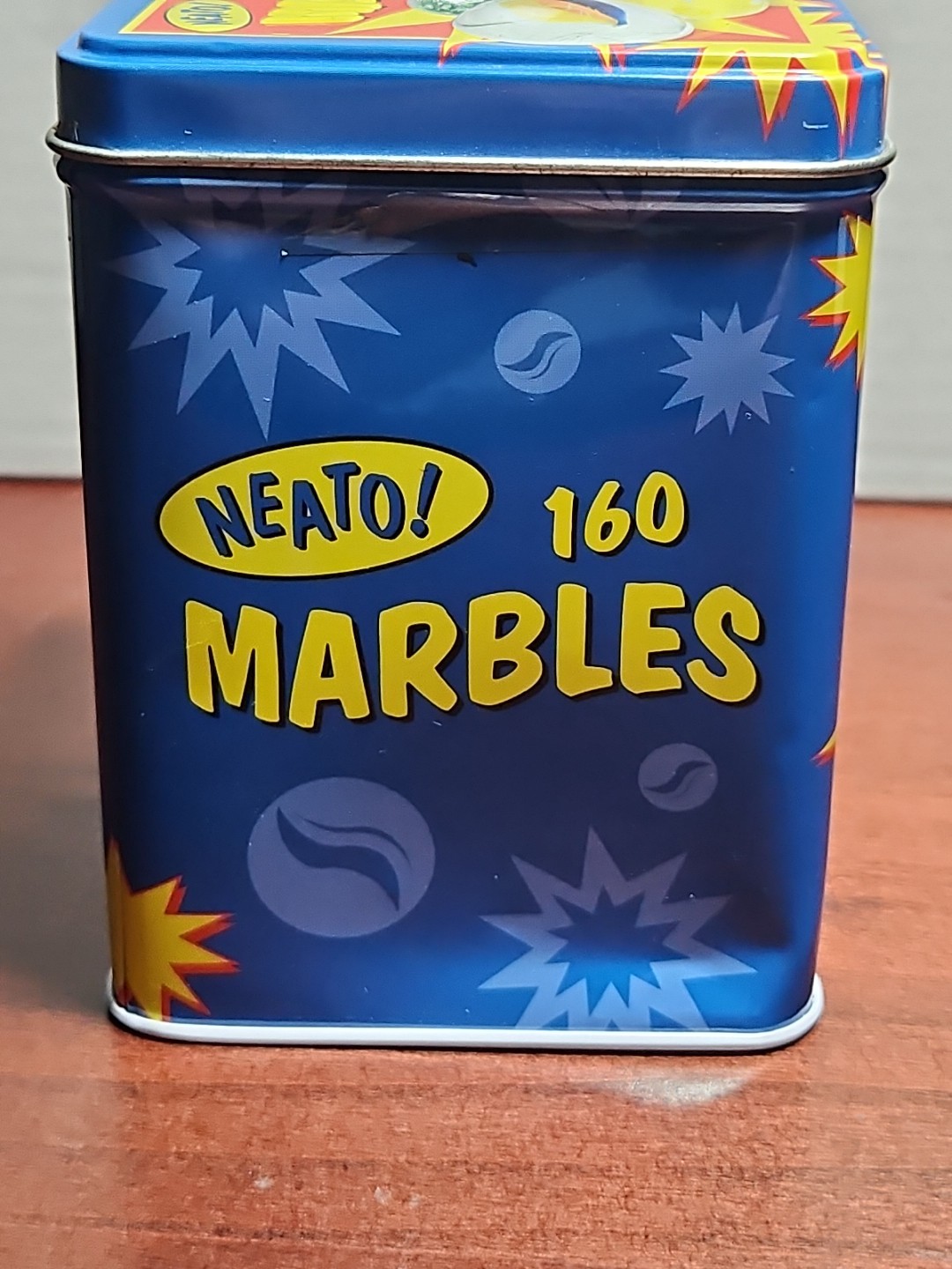 Toysmith Neato! 160 Glass Marbles in Retro Tin – Estate Find, Nostalgia Gift