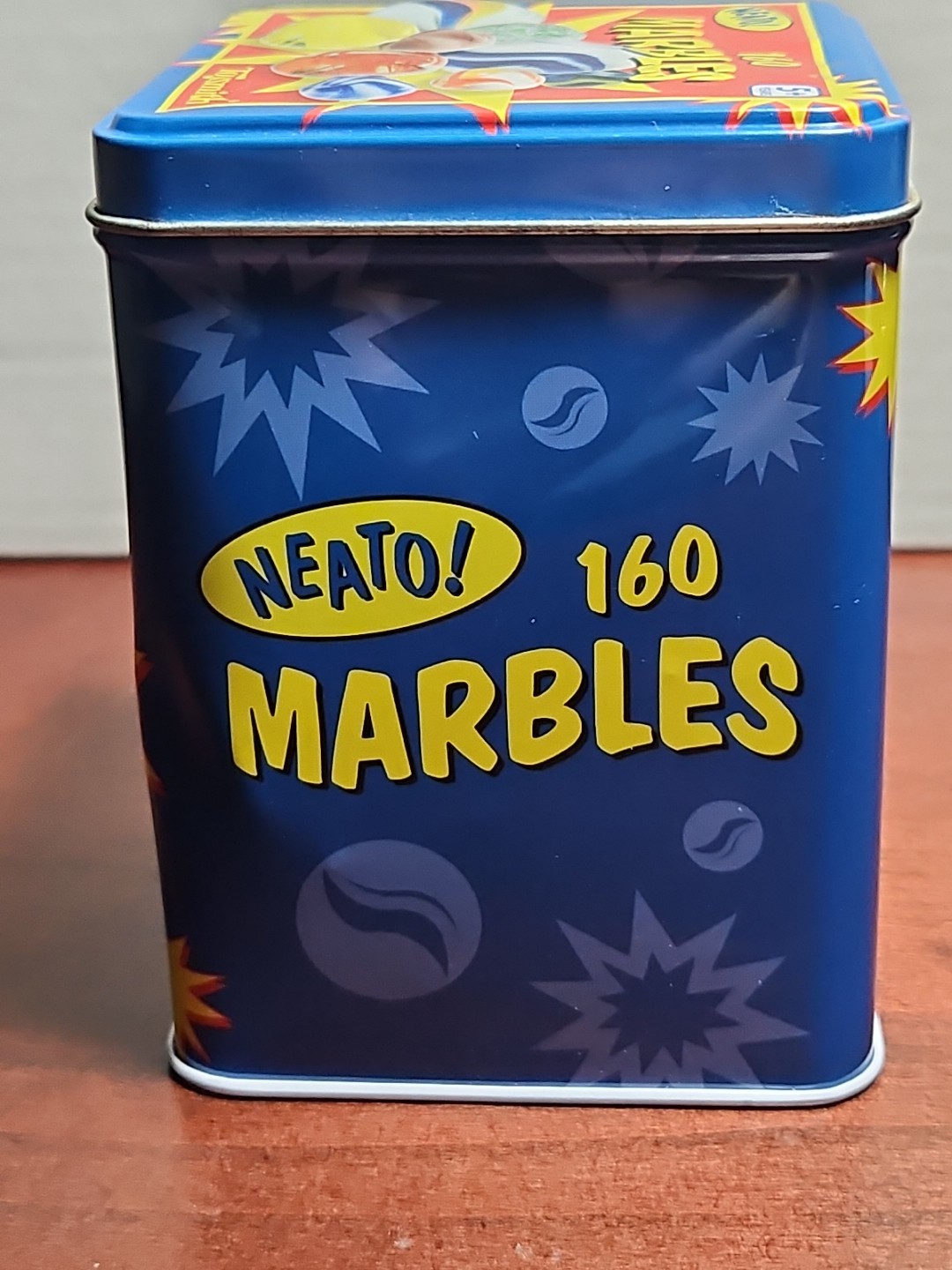 Toysmith Neato! 160 Glass Marbles in Retro Tin – Estate Find, Nostalgia Gift