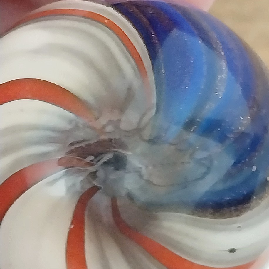 Retro 1994 Rolf Wald Art Glass Marbles American Flag Baddog Set Very Rare