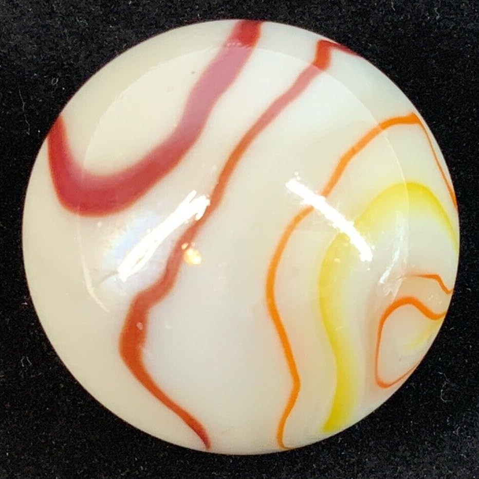 Toe Breaker 50mm (2″) Gelato White Swirl Marbles Glass 2 inches,