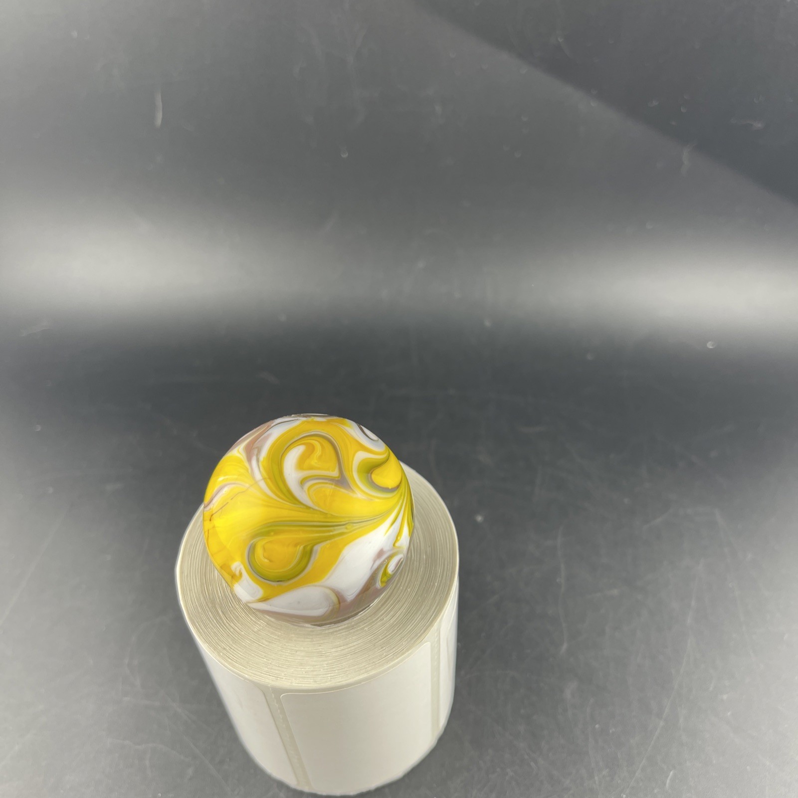 JABO? Swirl Marble 40.28mm Copper Yellow Violet Large Shooter