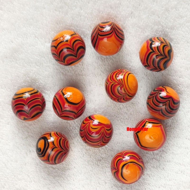 16mm Glass Marbles Colourful Balls Traditional Toys Games Fish Tanks Decoration