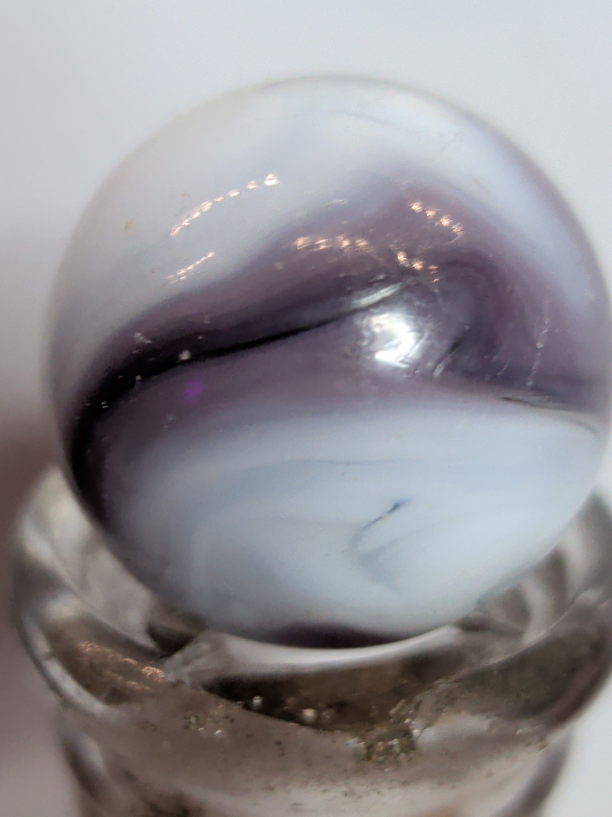 Christensen Agate Swirl Marble, Lavender Swirls #180