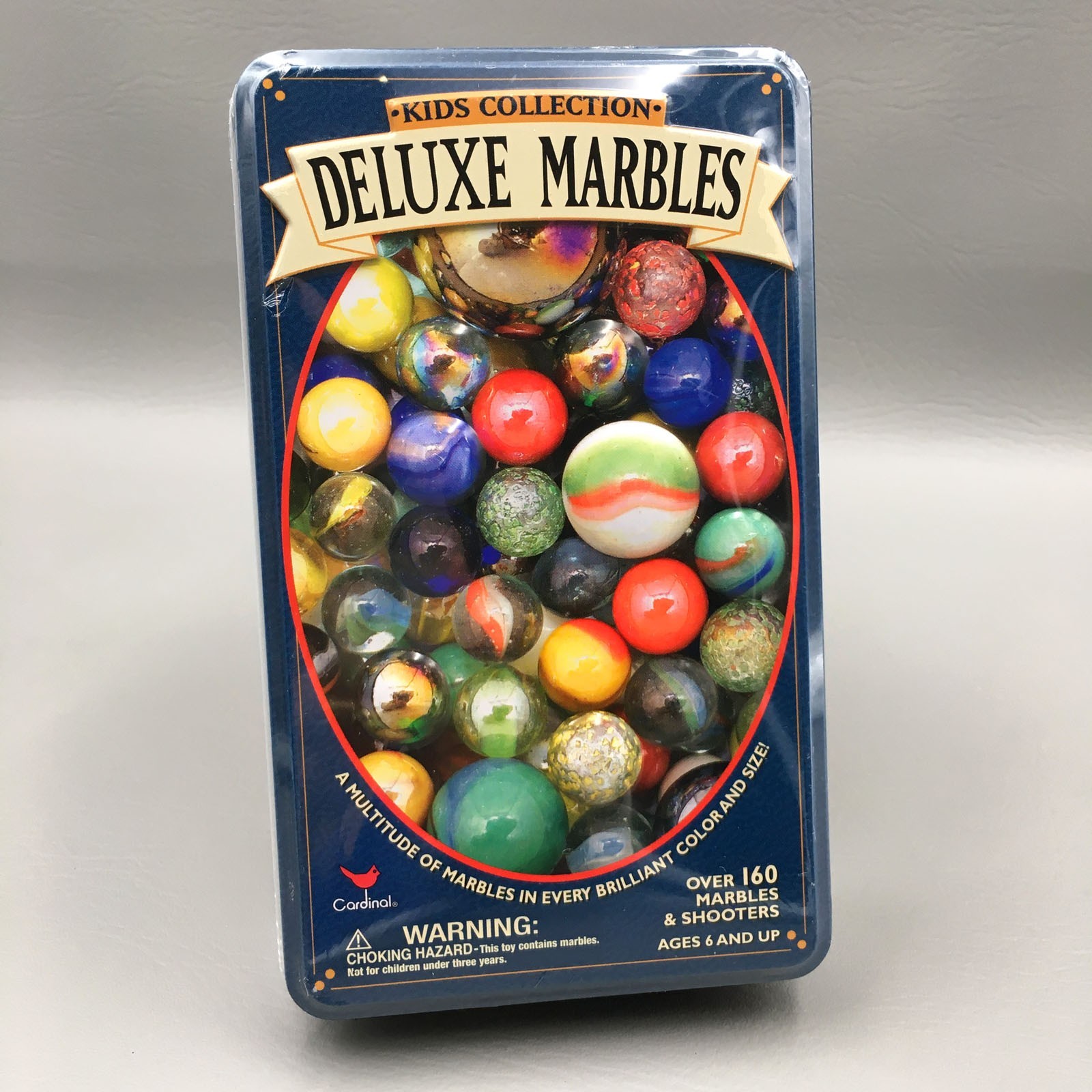 Cardinal Kids Collection 2001 Deluxe Marbles 160+ Marbles & Shooters SEALED TIN