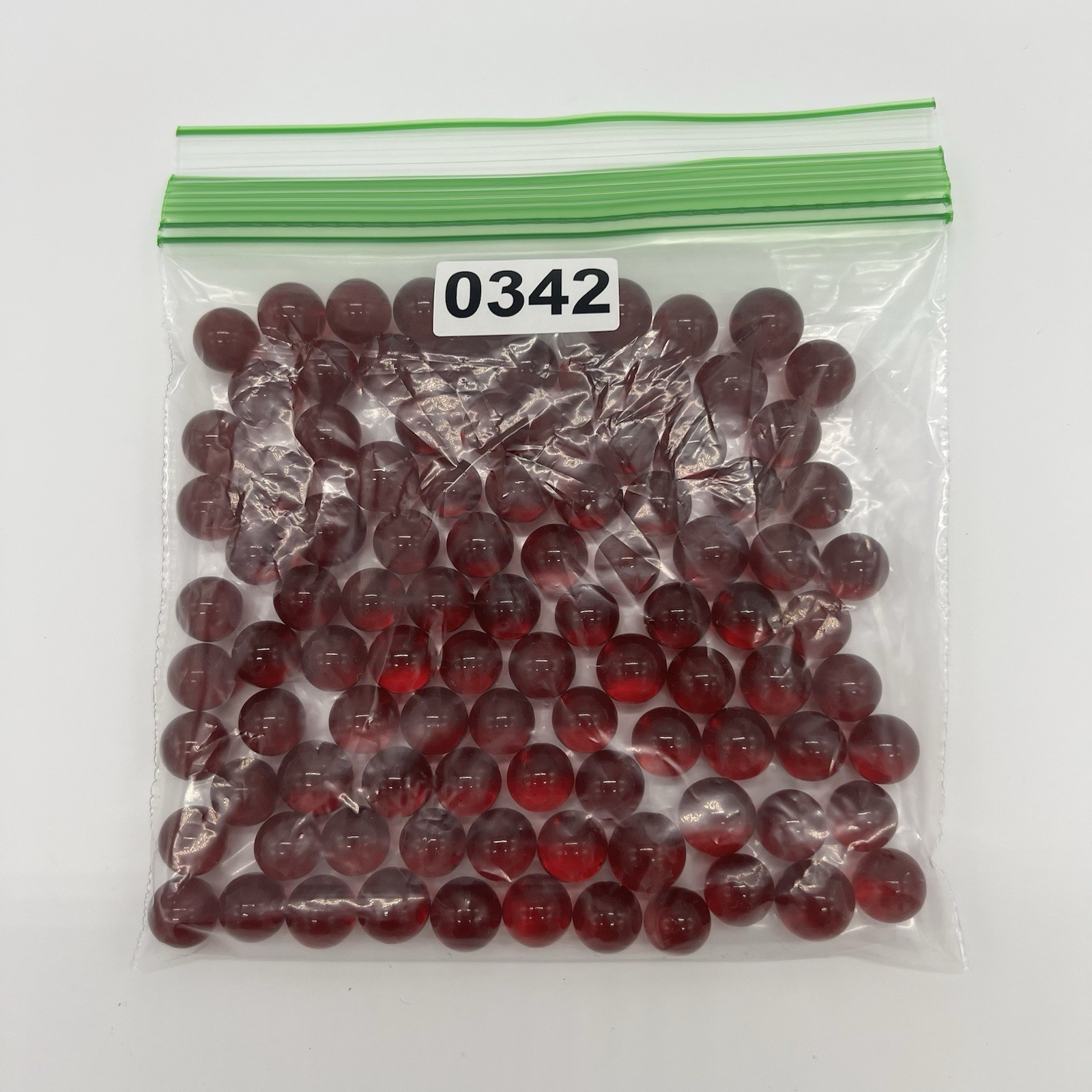 Vintage Glass Marbles Red Ruby Hand Blown 99 Piece Lot