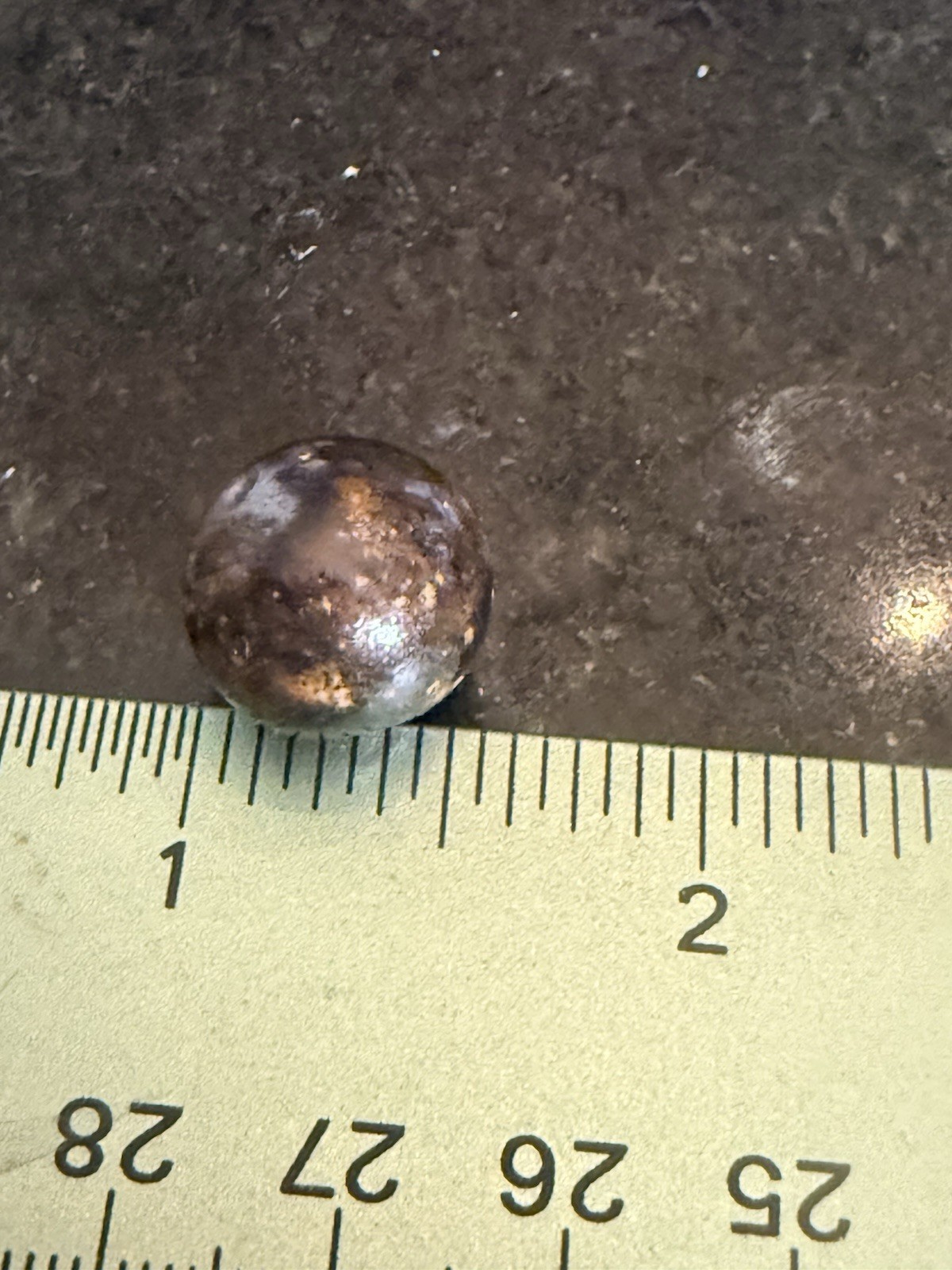 Vintage Brown Bennington Clay Marble Used Condition