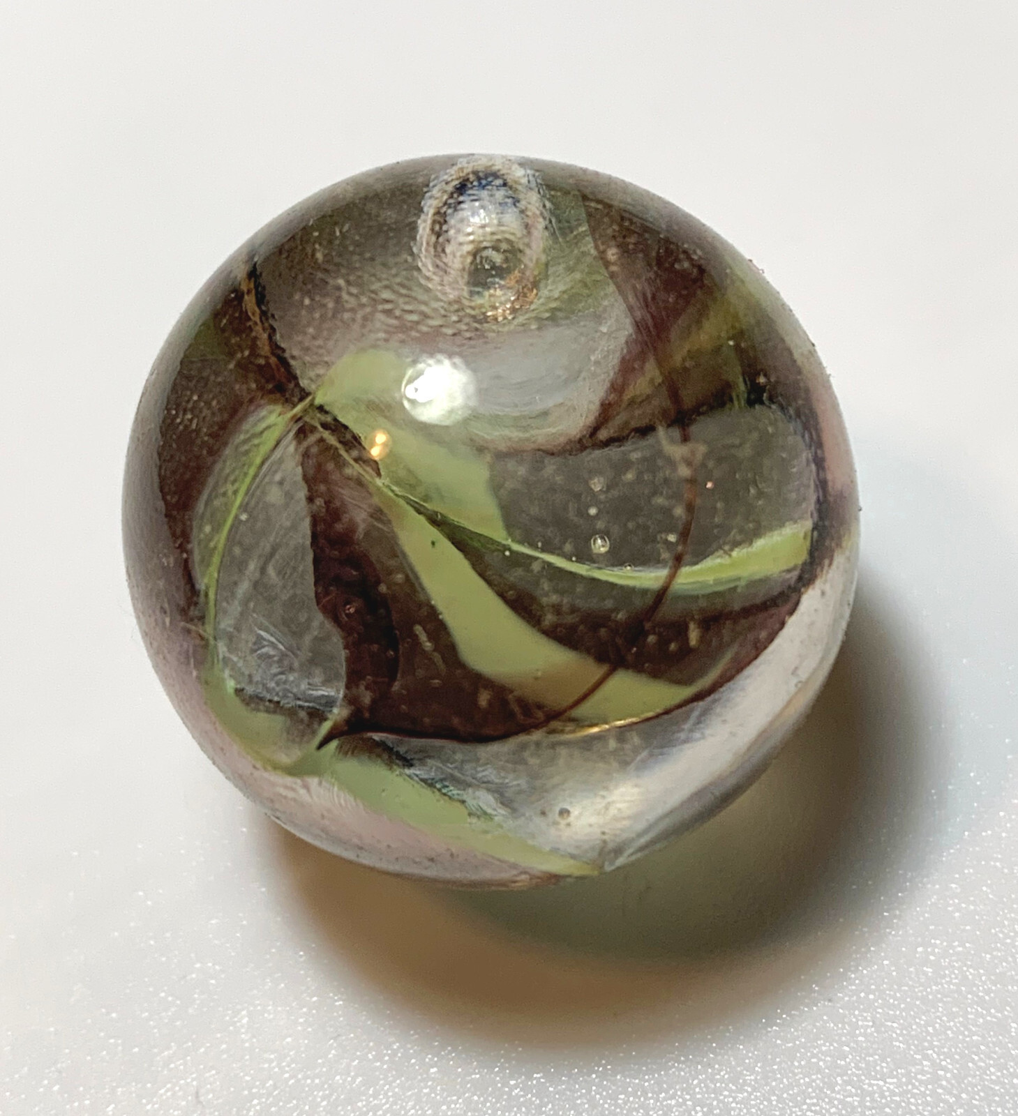 Pk 5 – 25mm Gecko Early Edition Glass Shooter Mega Marbles Vacor 2006-08 Retired