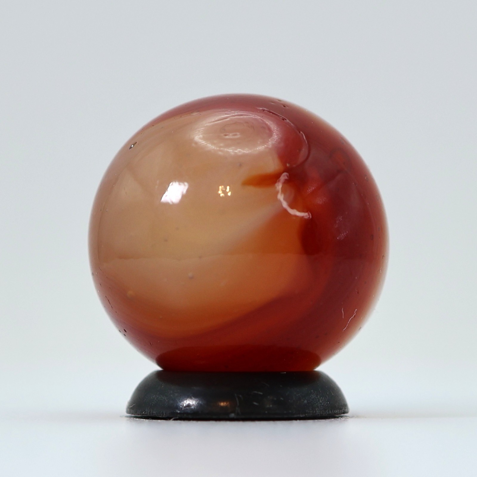11/16″ Akro Agate Carnelian Marble Uranium NM+