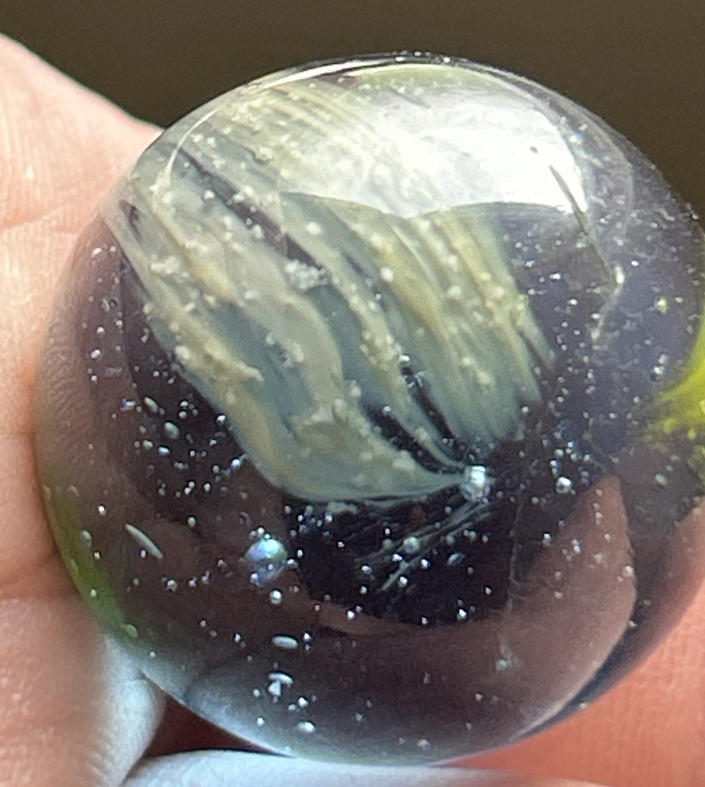 Vintage Akro Agate Or Master Marble 0.90” Multi Color Patch Shooter NM!