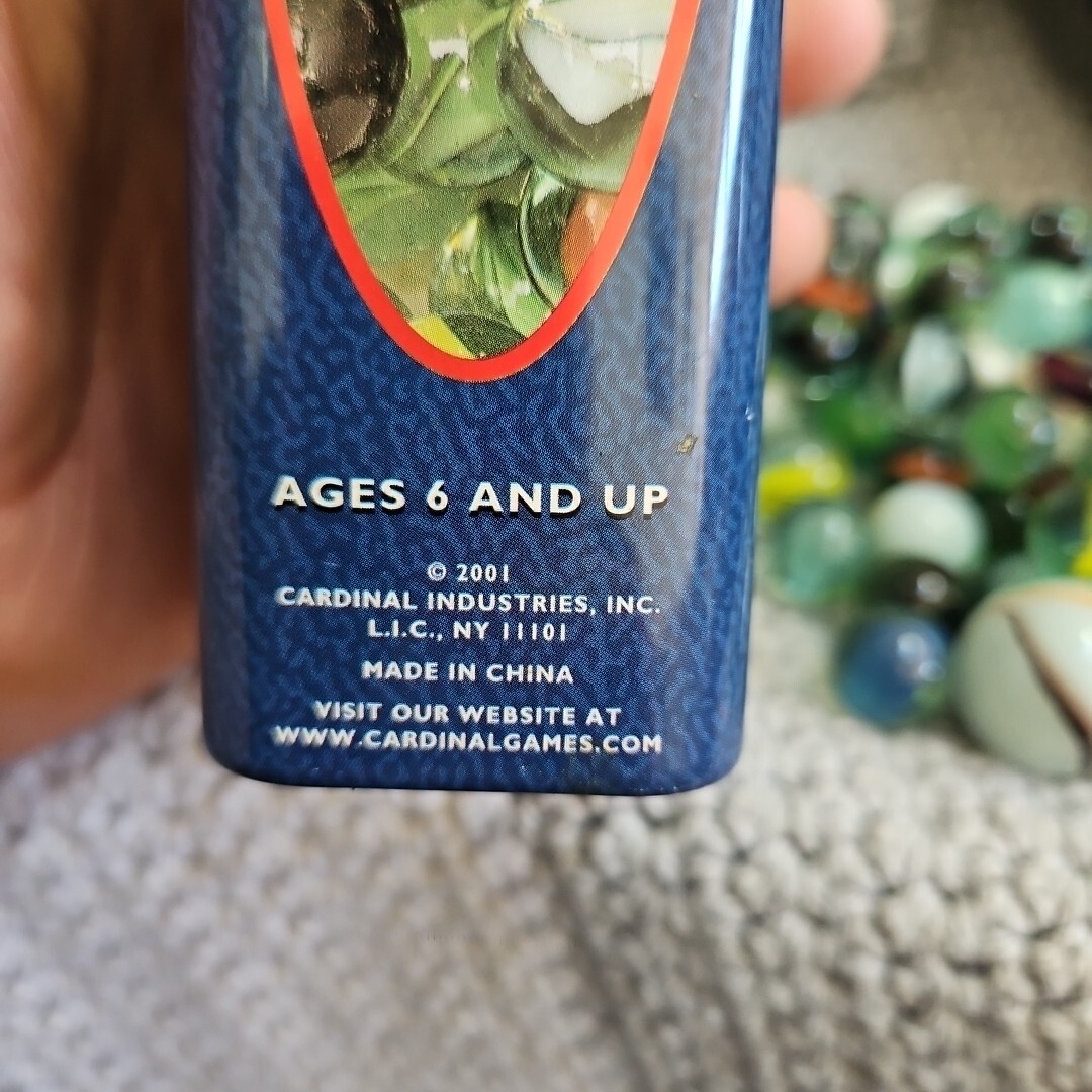 Cardinal Kids Collection Marbles Colorful Marbles in Tin 2001 Ages 6+