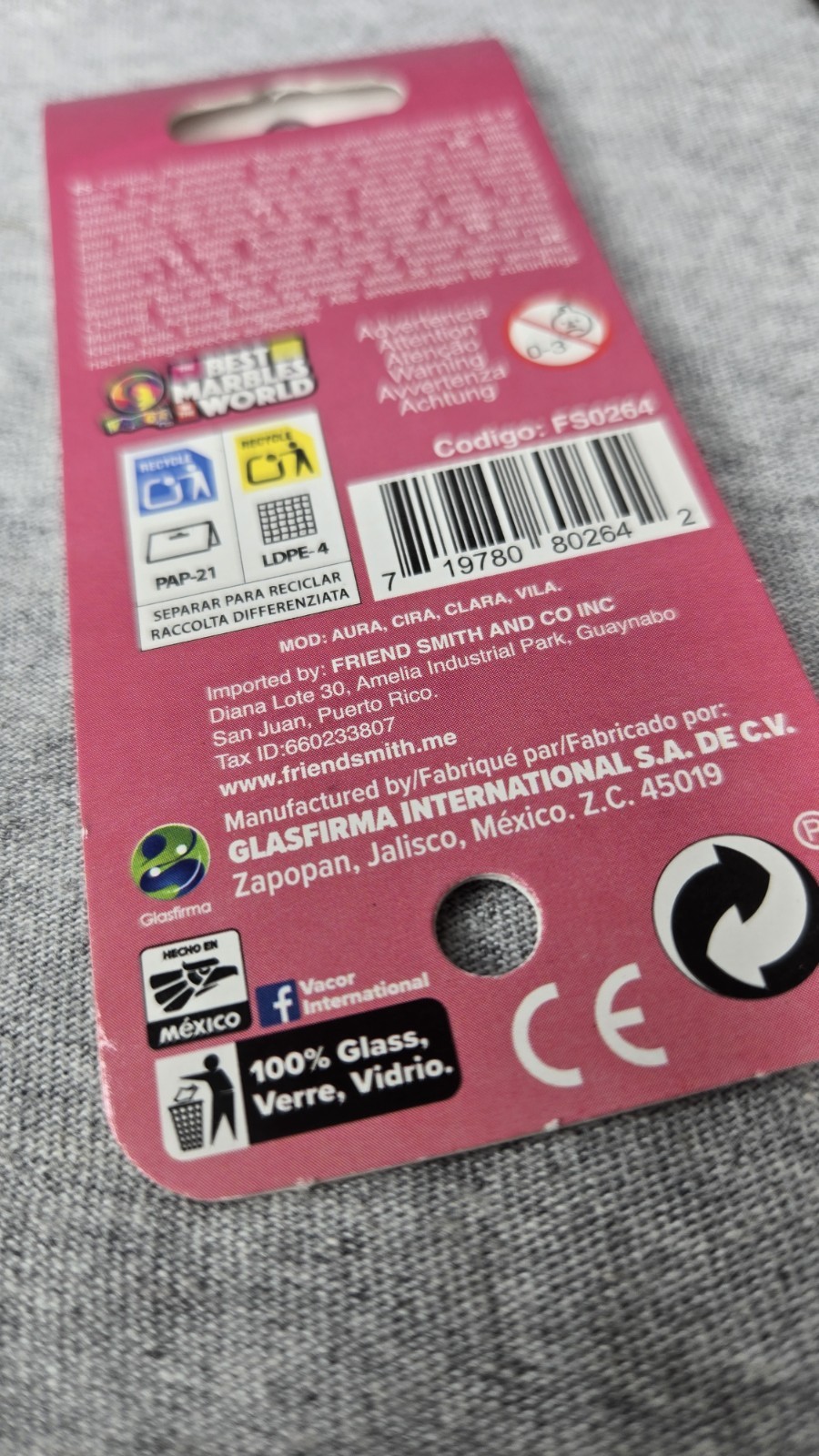 Vacor De Mexico Net Bag 16 Aura Aka Jellyfish Marbles Fairies Collection PR