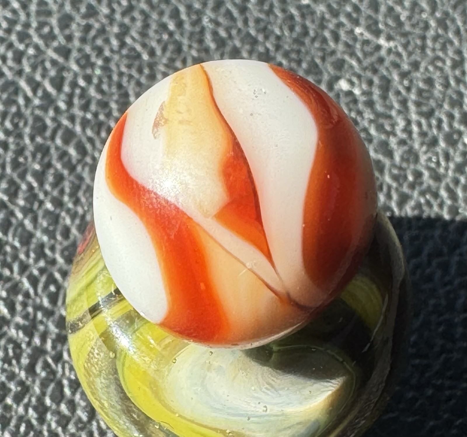 HTF Alley Agate Swirl With A Sprinkle Of Gold AV .54”