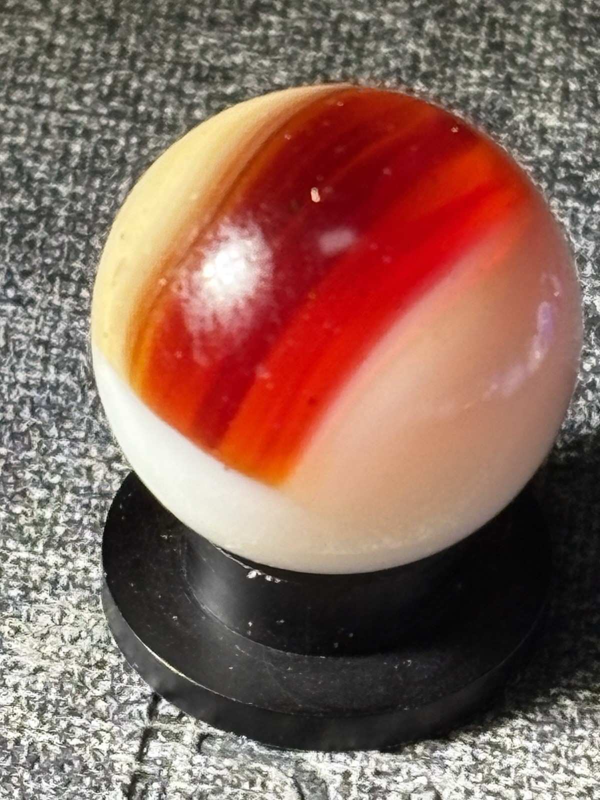 VTG Akro Agate Royal Patch Marble .63” Tiny Flea Bites See Pics