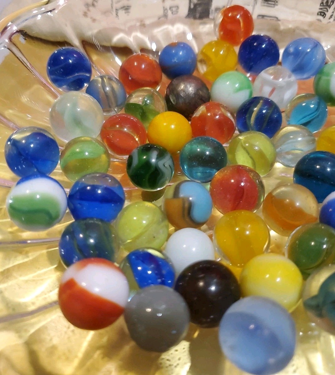 VTG Akro Vitro Style Marble Lot 50pc Catseye Shooter Steelie Mayflower Bag