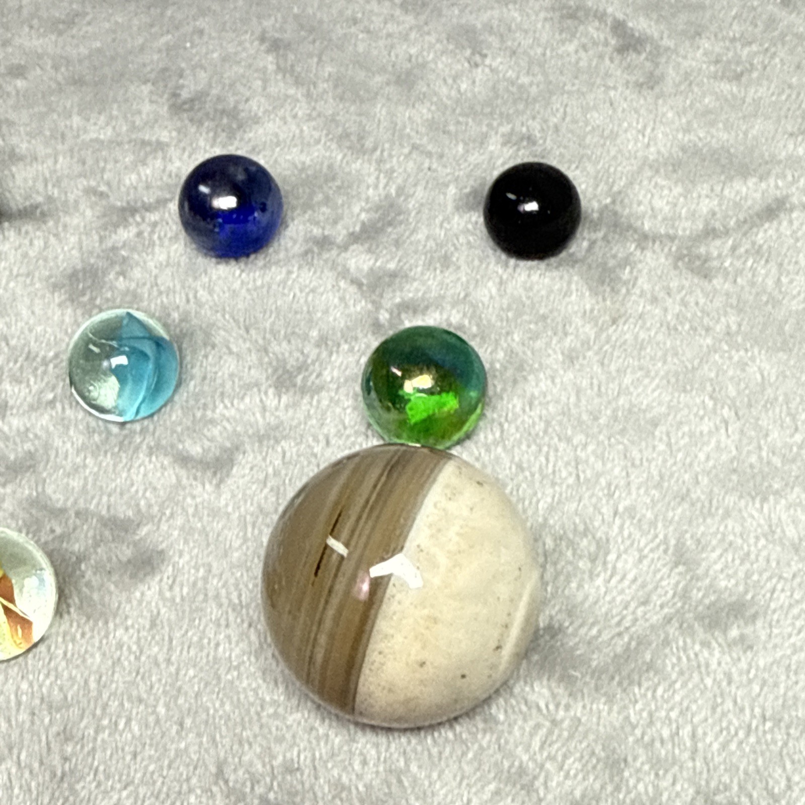 Random Lot of 25 Vintage Marbles, Assorted Colors/Styles/Sizes/Makers free ship!
