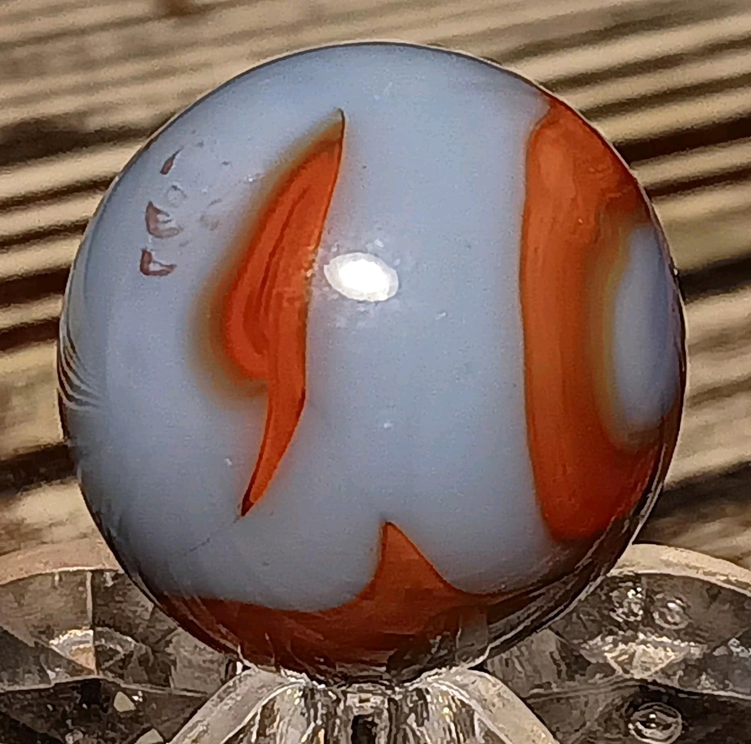Christensen Agate CAC Swirl Marble. 5/8″ Mint. Beautiful Pattern