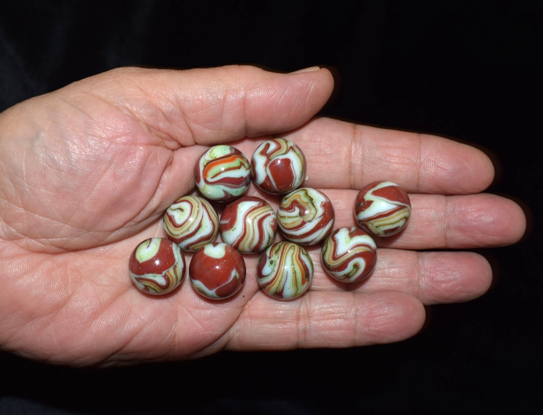 🧐👉Beautiful lot of 10 DAS Carnival run 💲RICH💲 with 🐂 OXBLOOD 🐂 MINT👈🧐