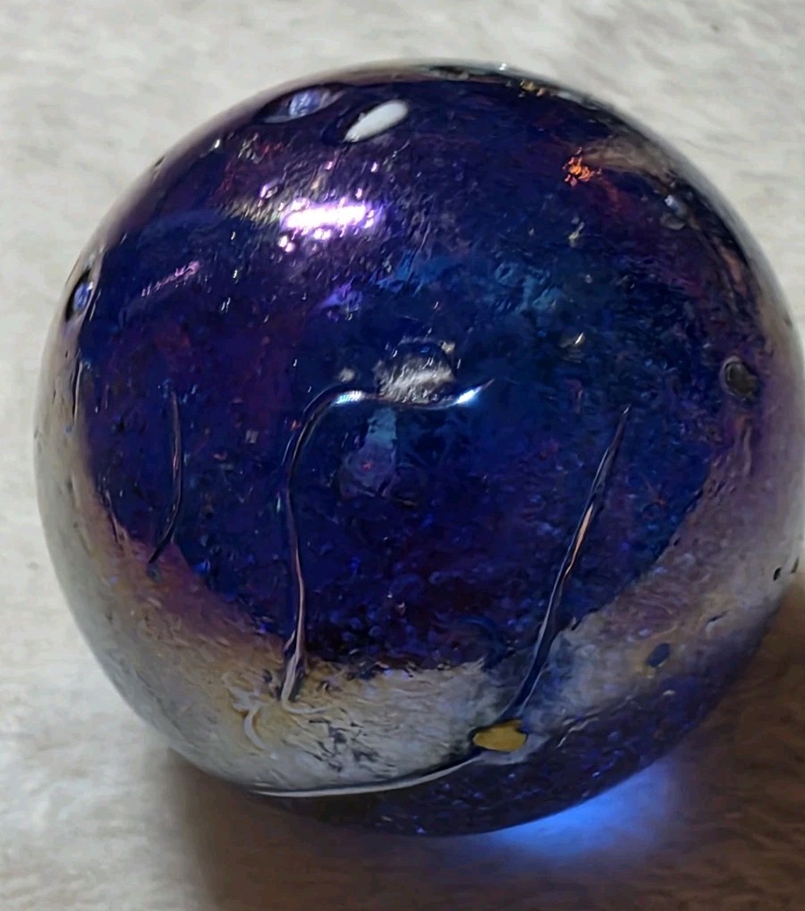 🔮 Lot of 3 Vacor de Mexico Marbles Massive 1.75″ Mammoth Destroyer Galaxy Glitt