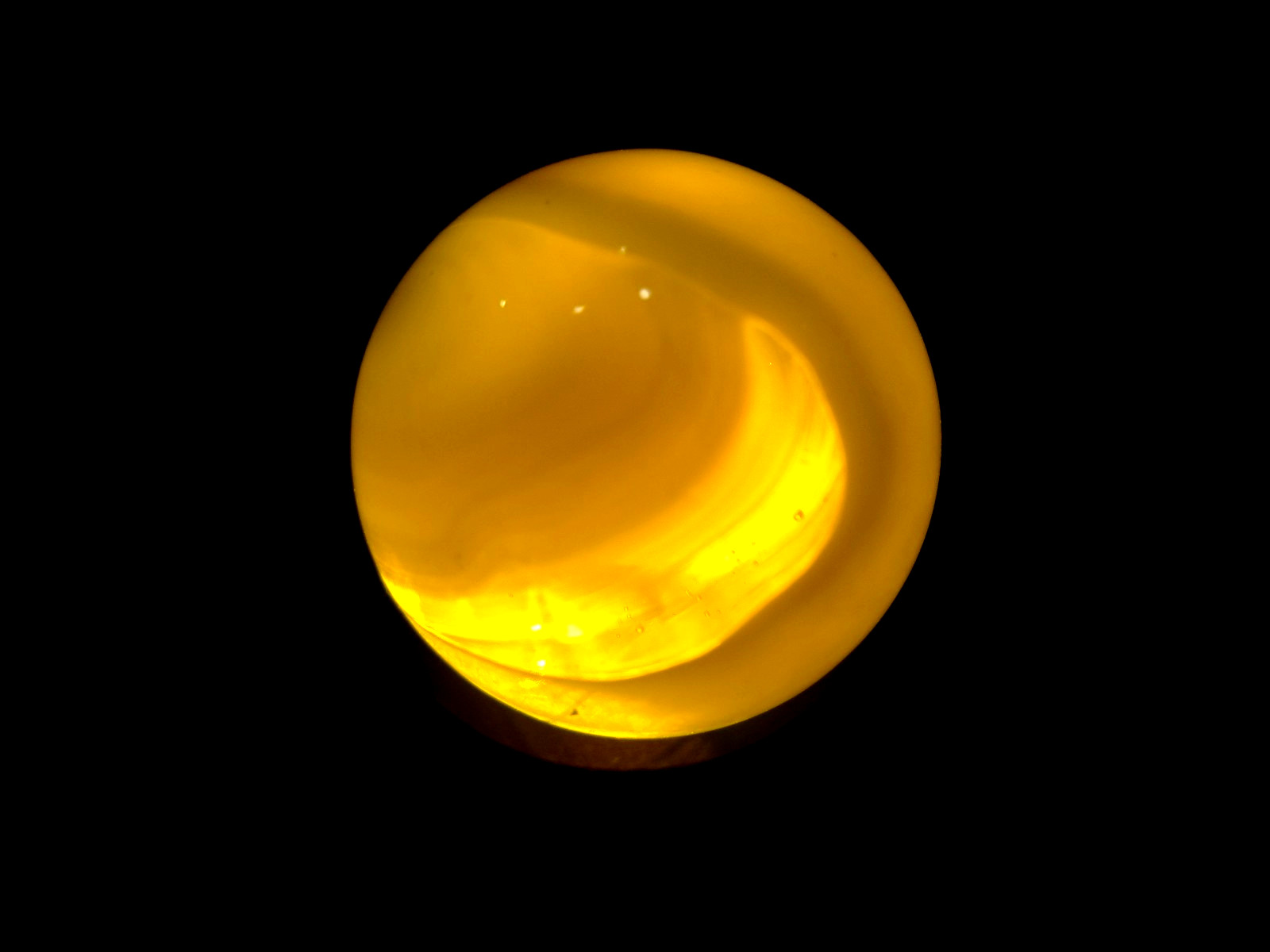 Christensen Agate AMBER-YELLOW PRISTINE WET MINT (personal collection)