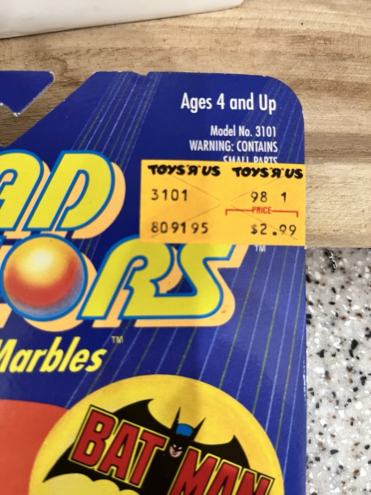 Vintage 1990 Spectra Stars Rad Rollers Action Marbles BATMAN DC Comics Sealed
