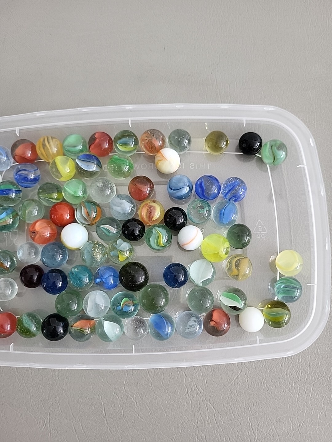 Ball Ideal Qt. Canning Jar With 278 Regular Marbles-Various Colors,Sizes,Makers