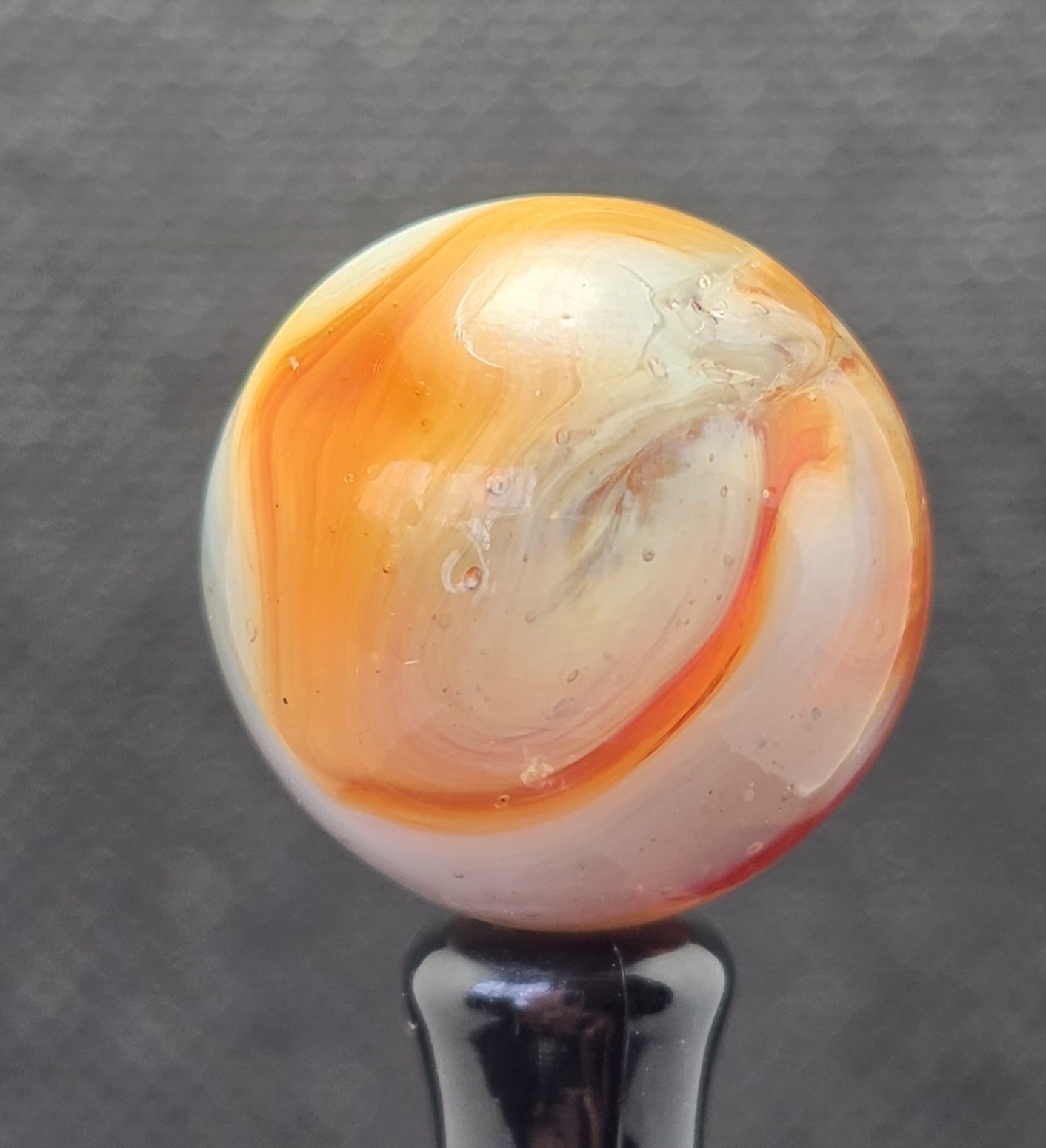 HTF VINTAGE CAIRO NOVELTY MARBLE 0.75″ SHOOTER MARBLE MINT UV