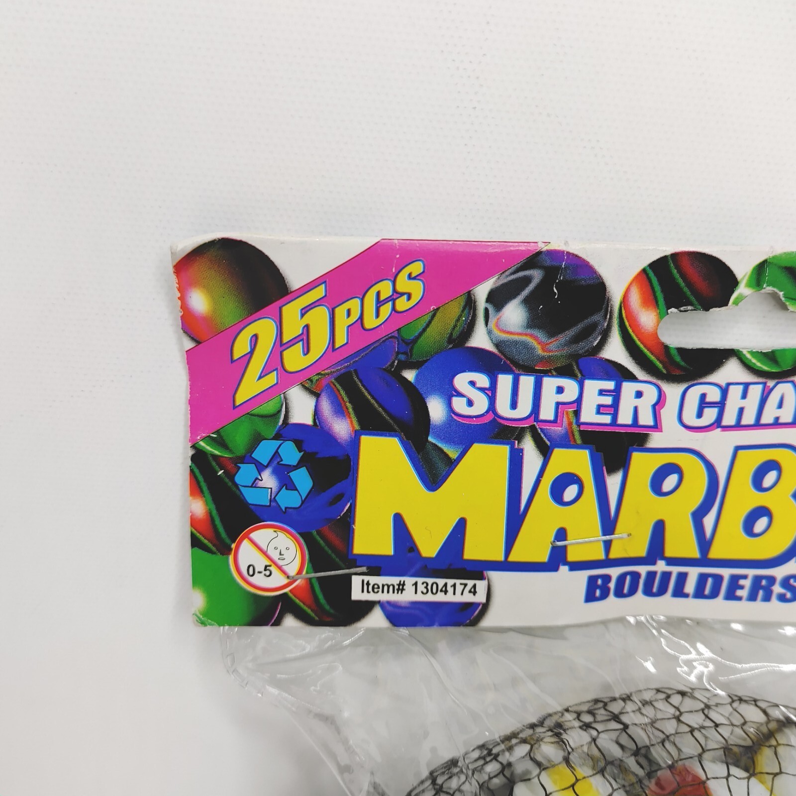 Jumbo Marbles 25 Piece Super Champion Dynamic Variety New