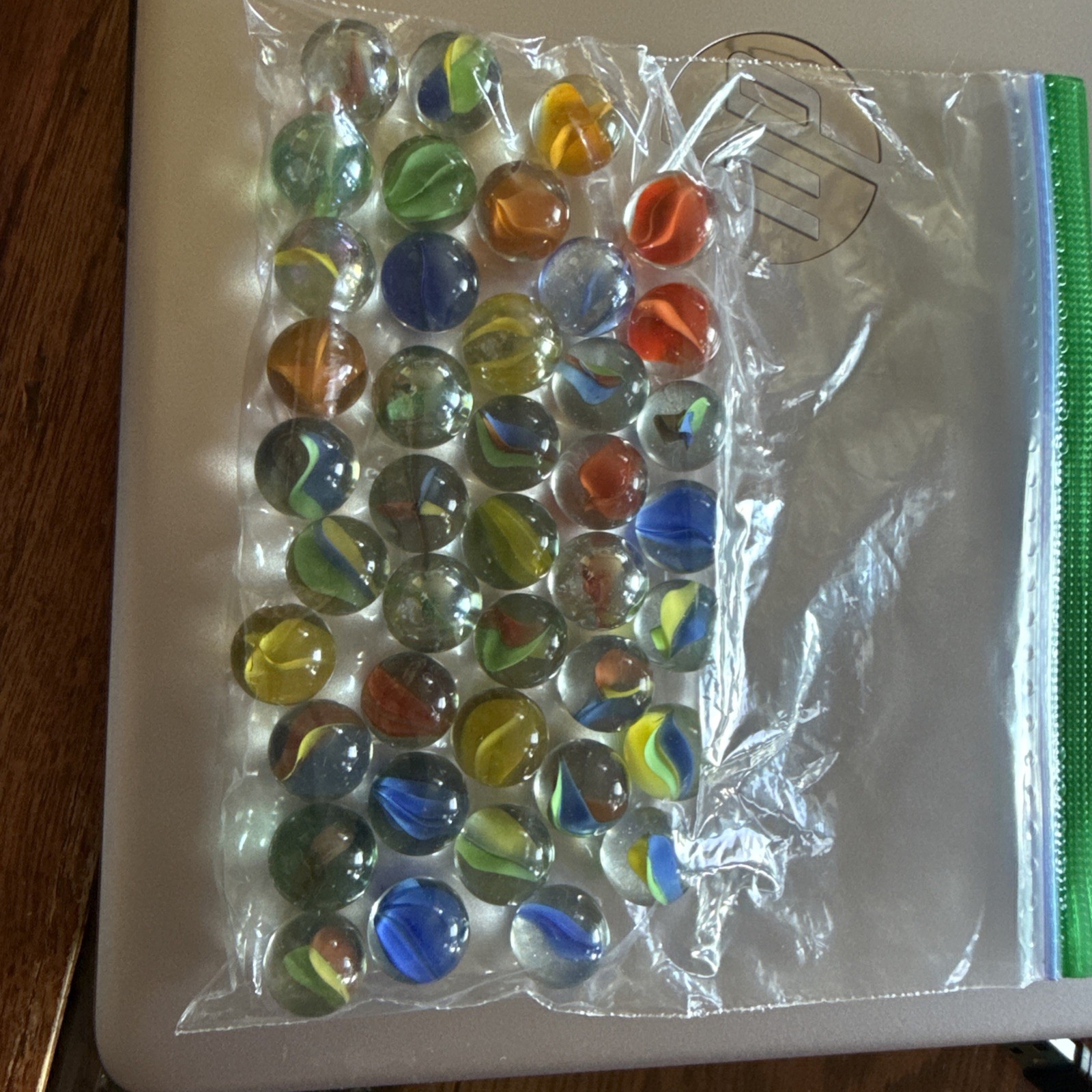 Lot of 41 Vintage 3, 5 and 6-vane Cat Eyes Marbles Pre 1960’s with Bubbles
