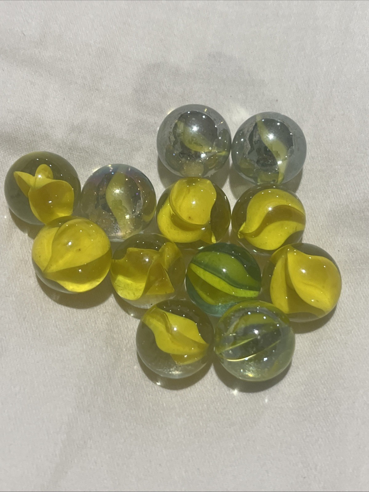 Vintage Swirl Marbles Cat Eye Marble Lot of 55
