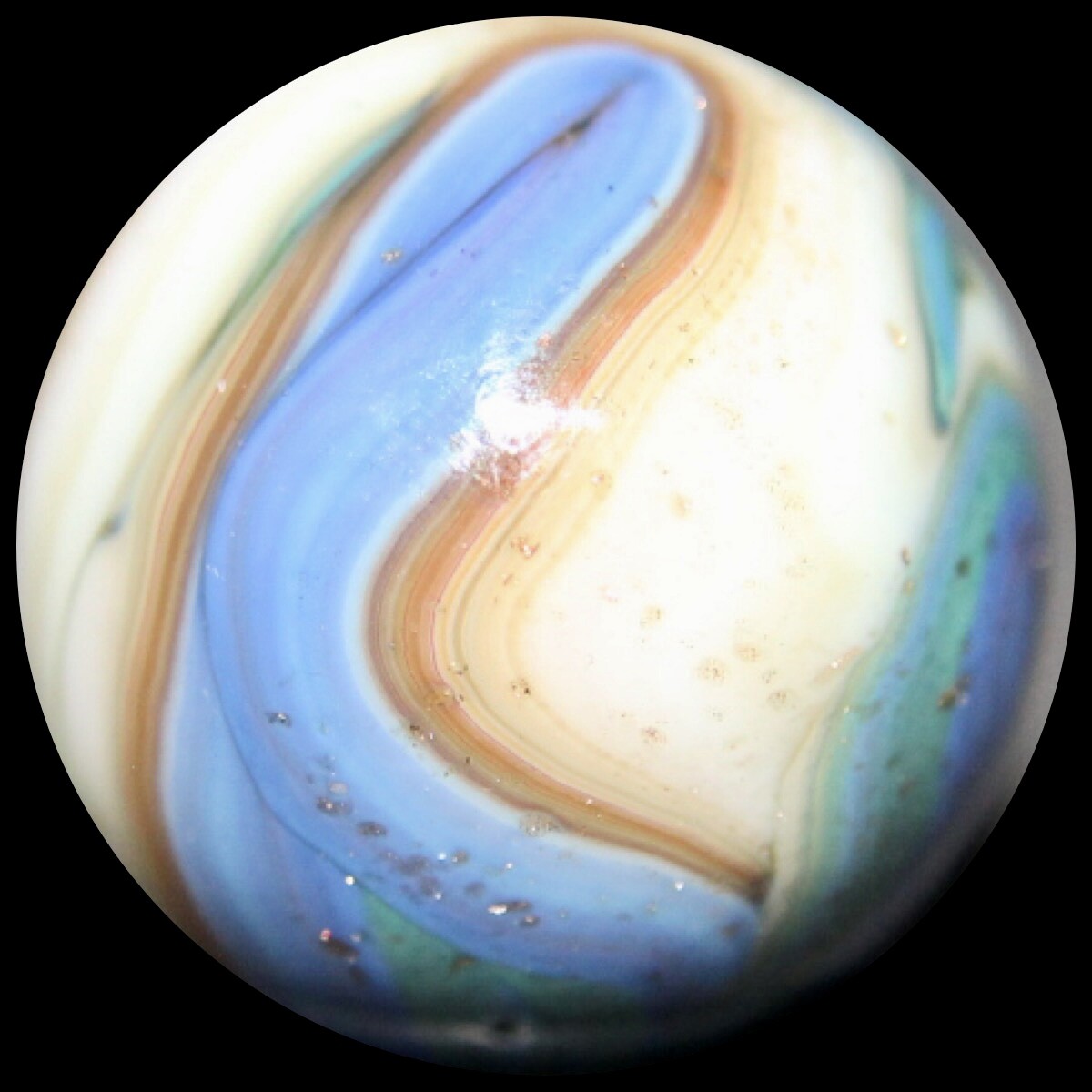 JABO Pastel Marble: Gold Lutz & Flames Shooter
