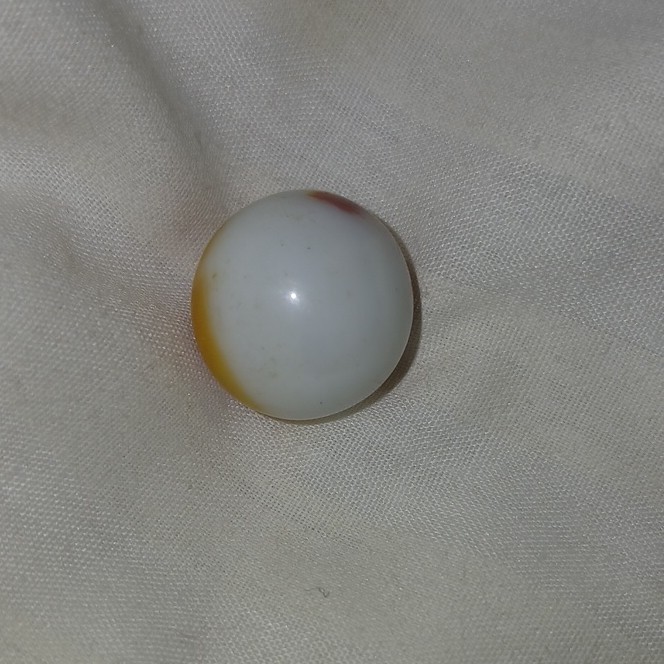 Machine Made Swirl Toy Marble White Orange Red for Ages 4-7 8-11 Years