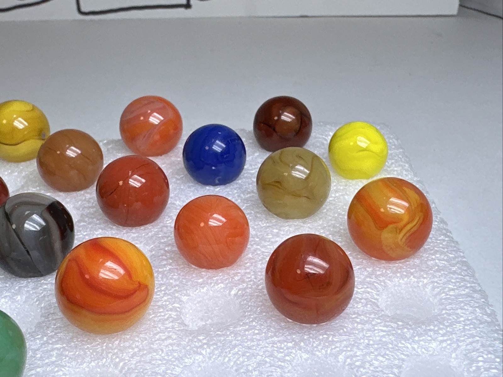 291 Lot Of 27 Jabo Swirl Marbles!