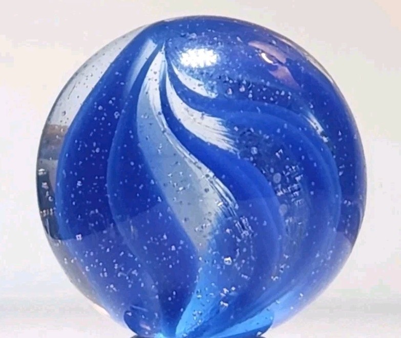 C.E. BOGARD ‘Caged Cats Eye’ .62″ Vintage Marble