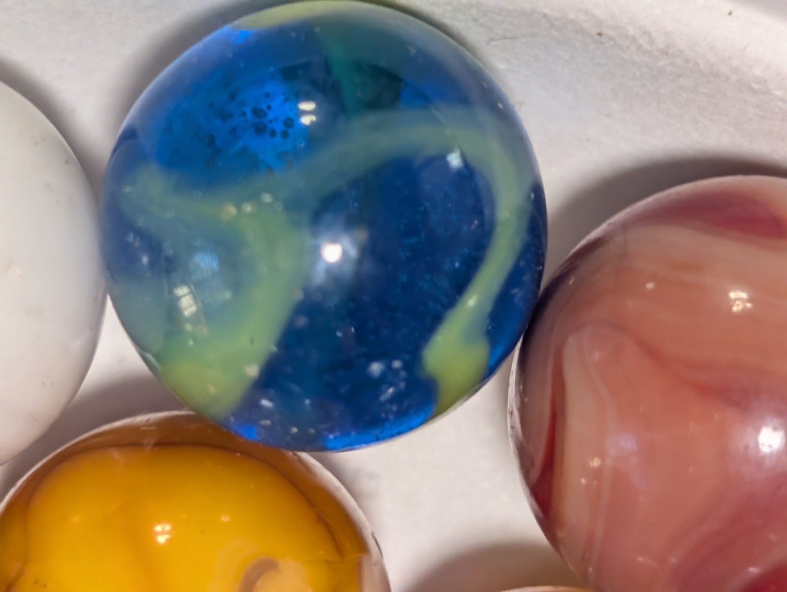 #9 Collectable Mint- Excellent Vintage Mixed Beautiful Marbles, 1930’S-1960’S