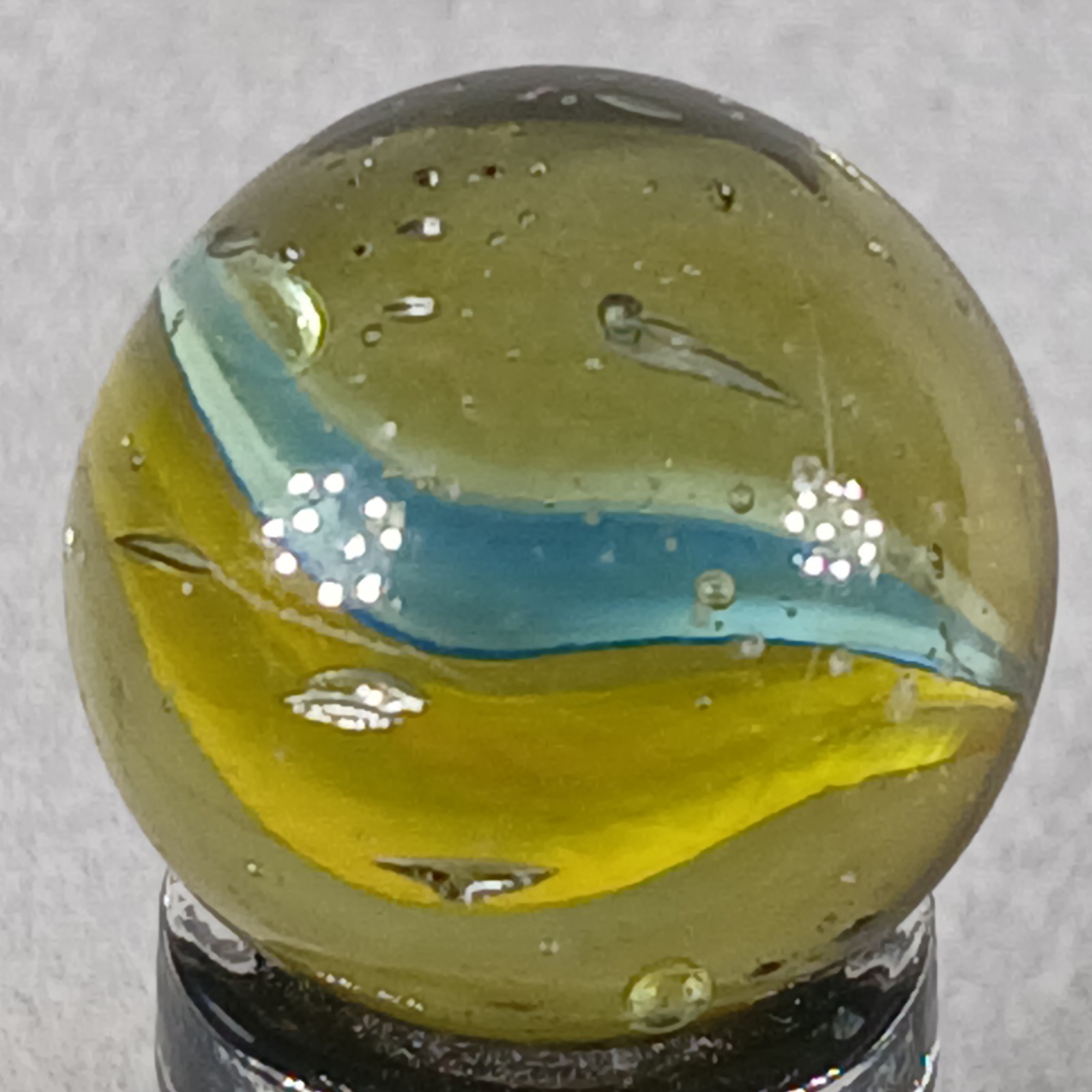 Vintage Imported Cat’s Eye Marble .60 Inches Near-Mint Condition