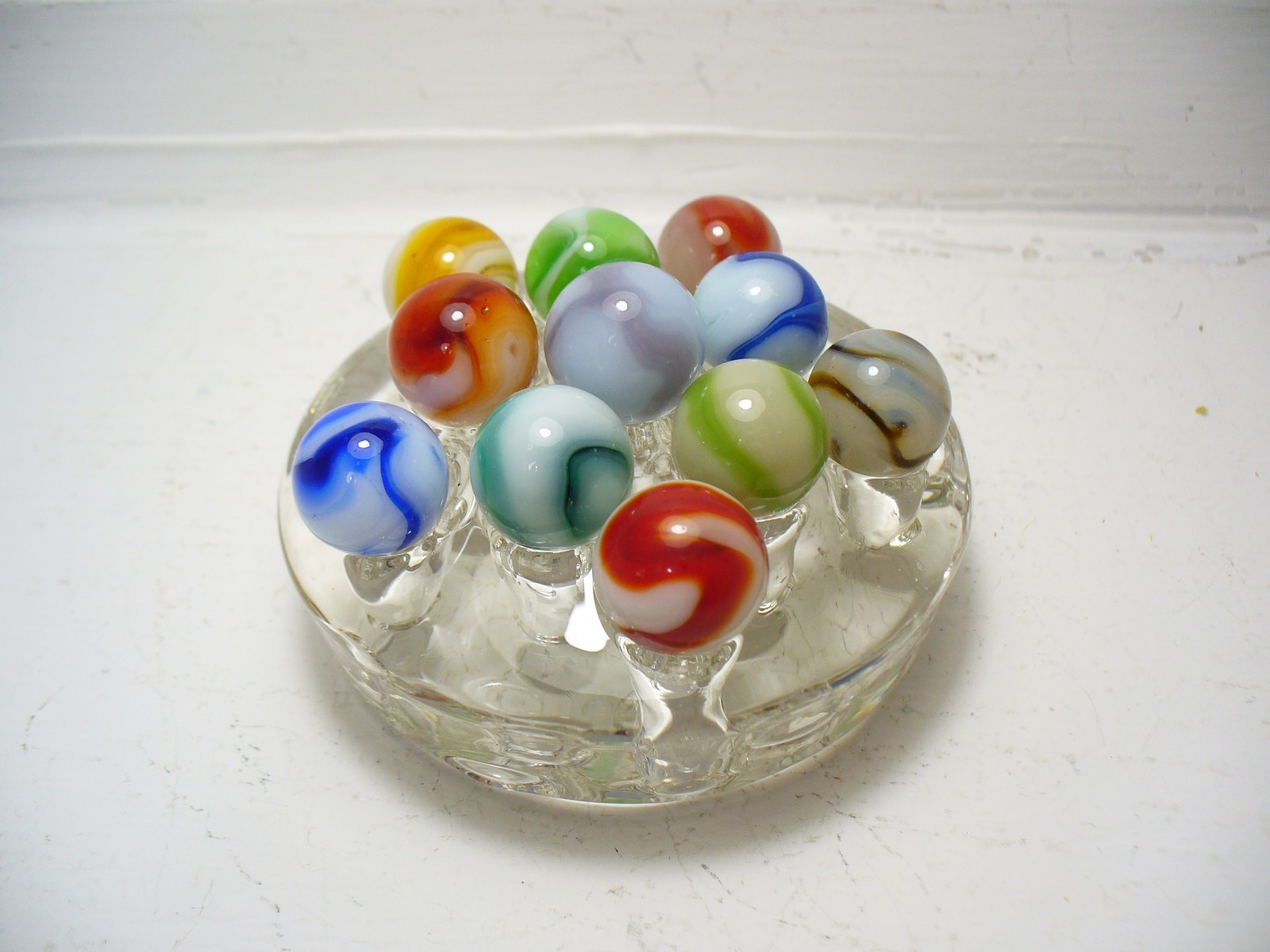 #1115 Marbles 11 pcs. Vintage West Virginia Swirls Alley, Champion