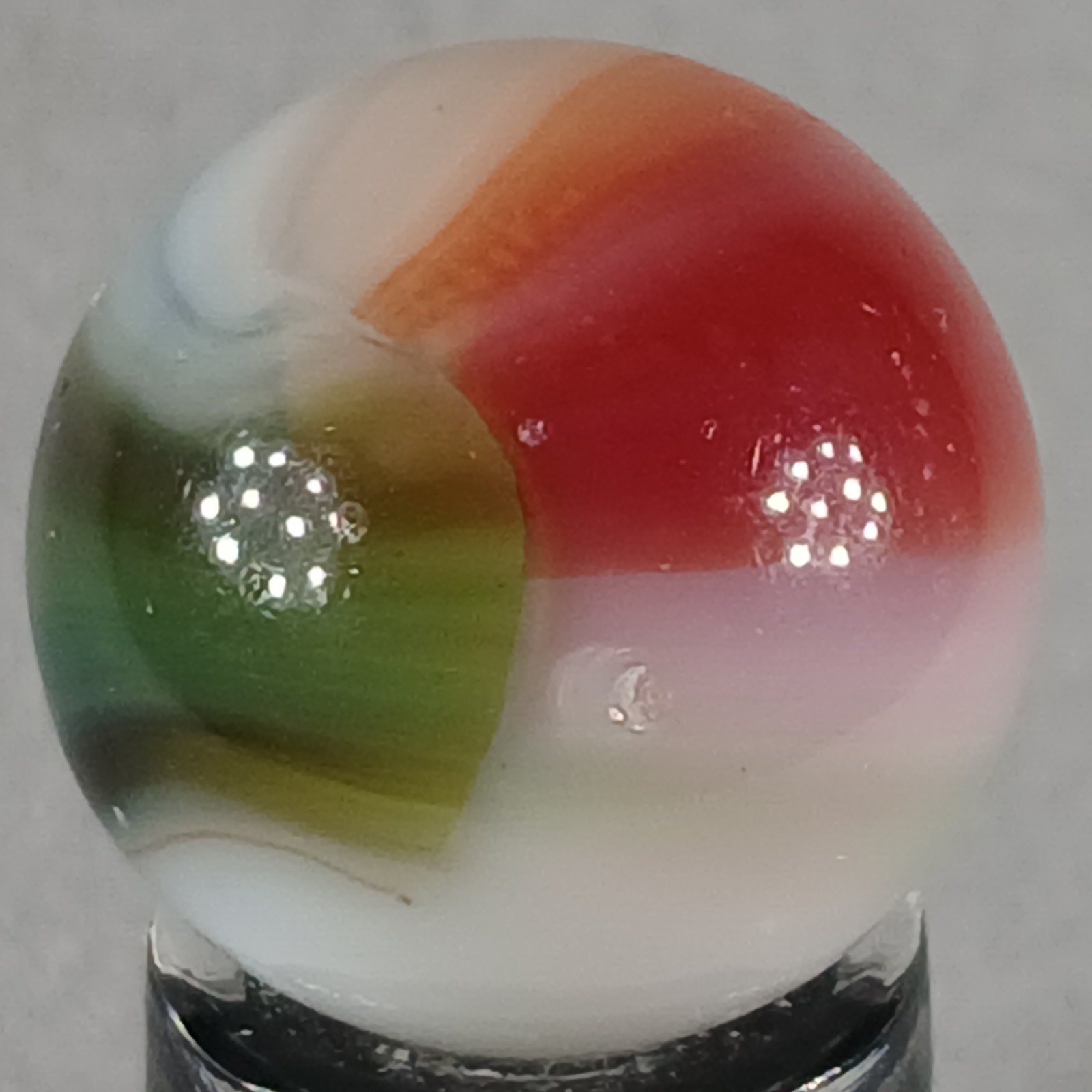 Vintage Vitro Tri-Lite Marble .61 Inches Near-Mint Condition Combined Shipping