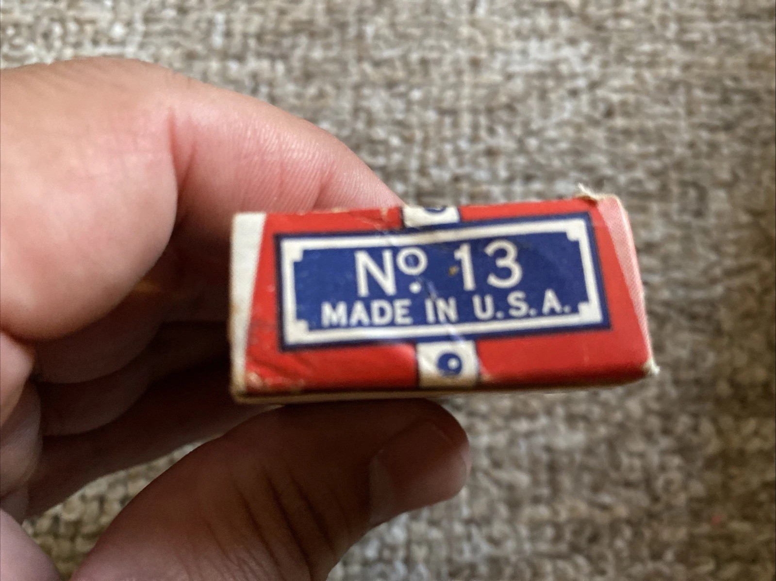 Vintage 1950’s Master Made Marbles No 13 Original Dudley Simms West Virginia Box